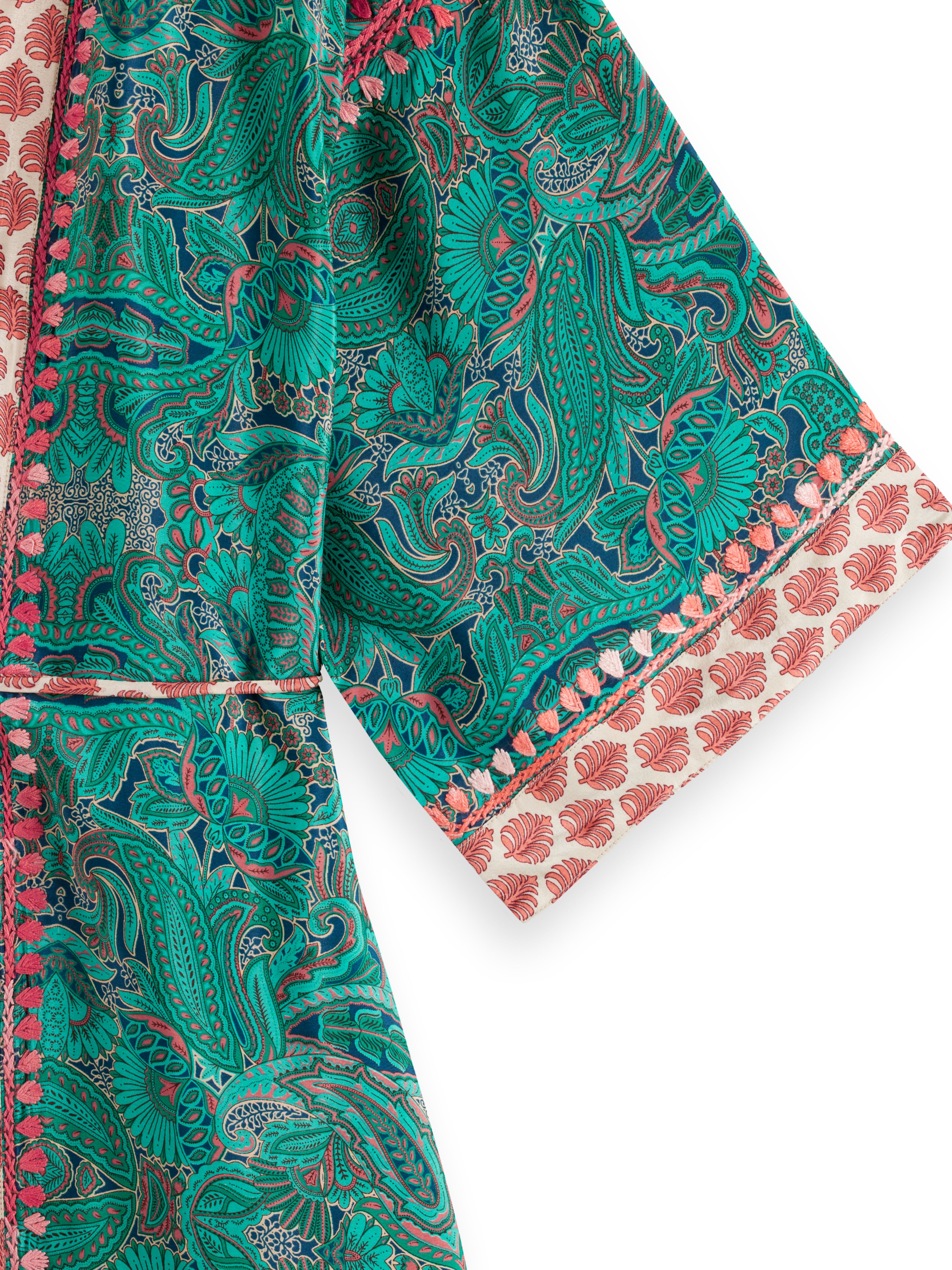 Jaypur Saree Kimono Nana Turquoise