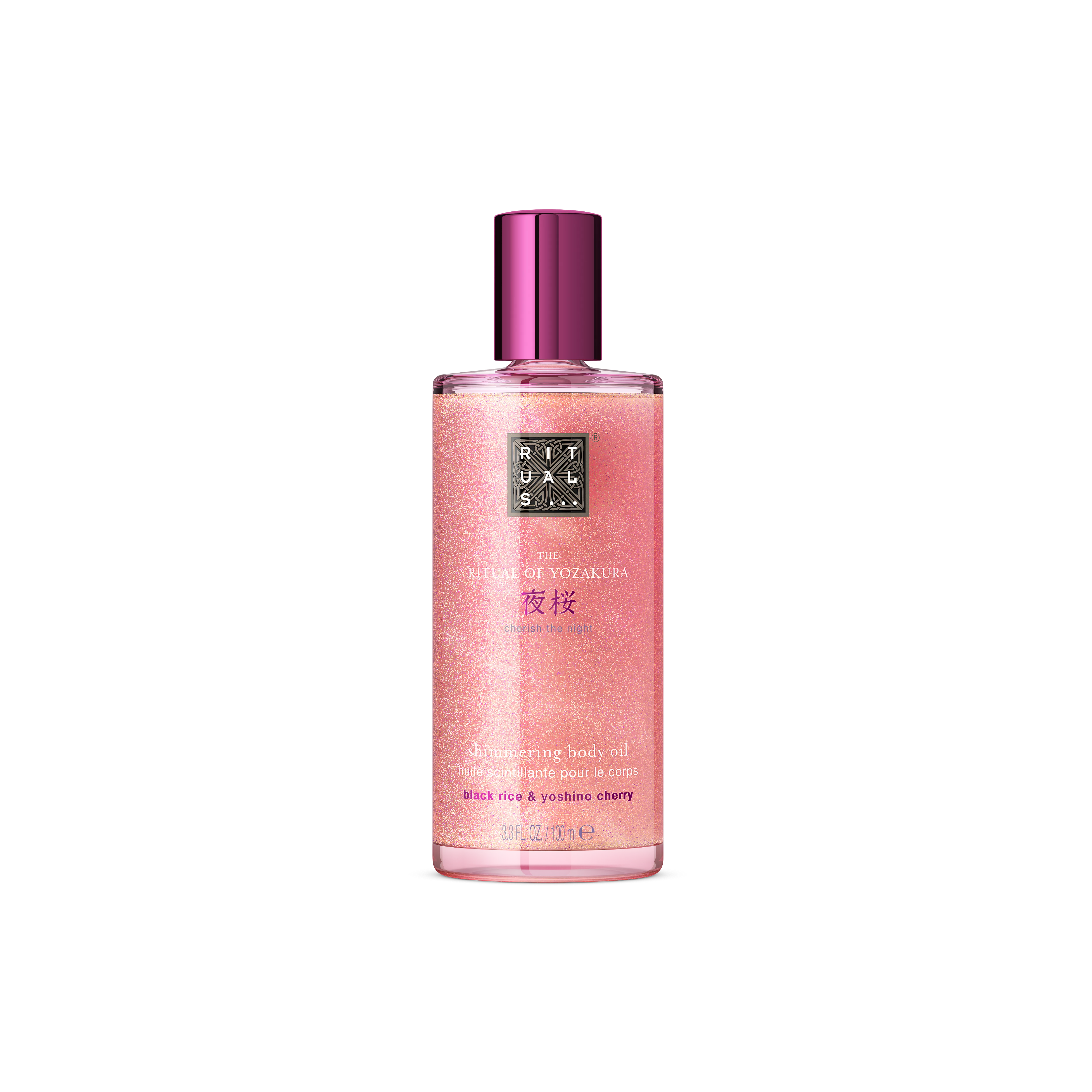 shimmering body oil, yozakura, Purple, 100 ml, RITUALS