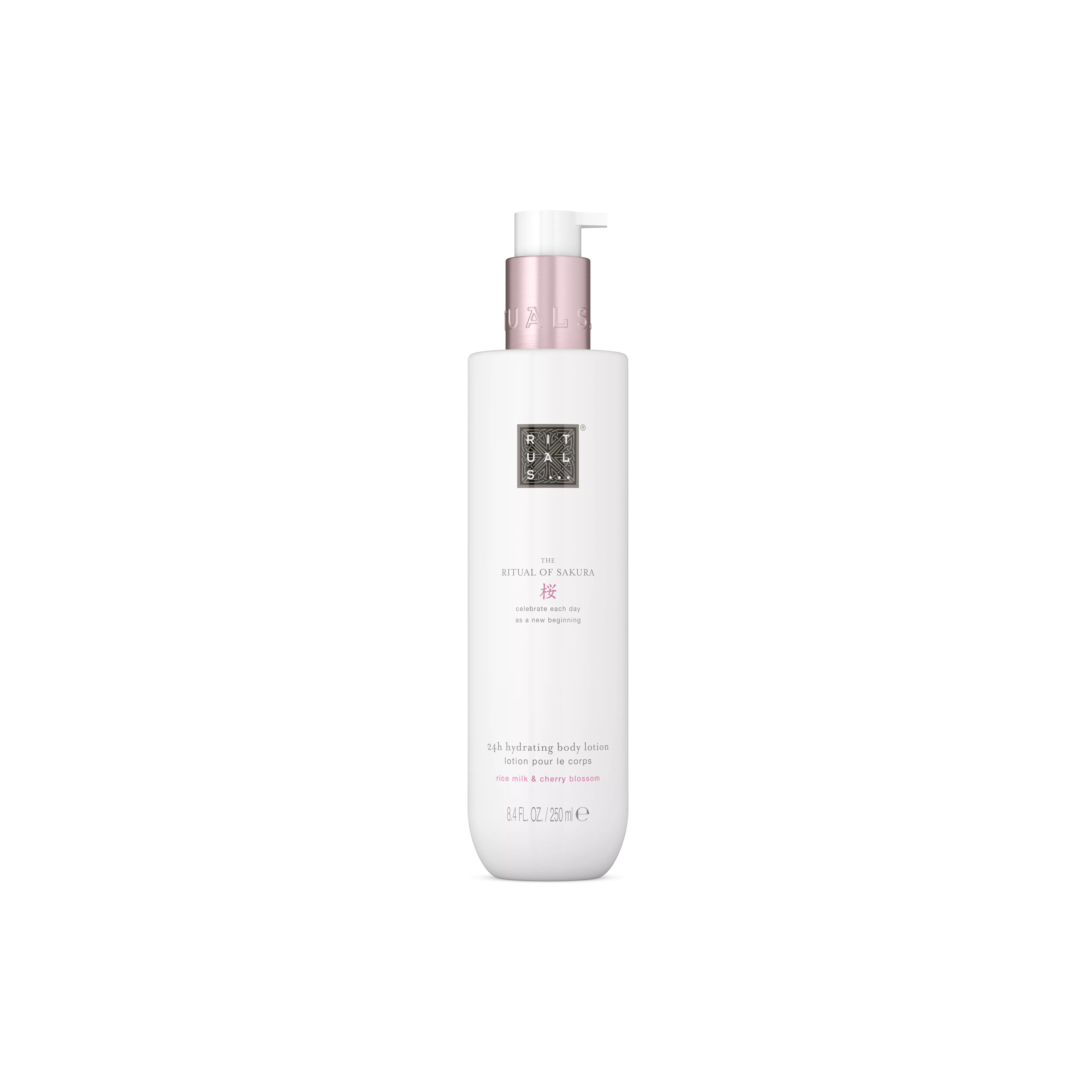 loção de corpo hidratante de absorção rápida, sakura, White, 250 ml, RITUALS