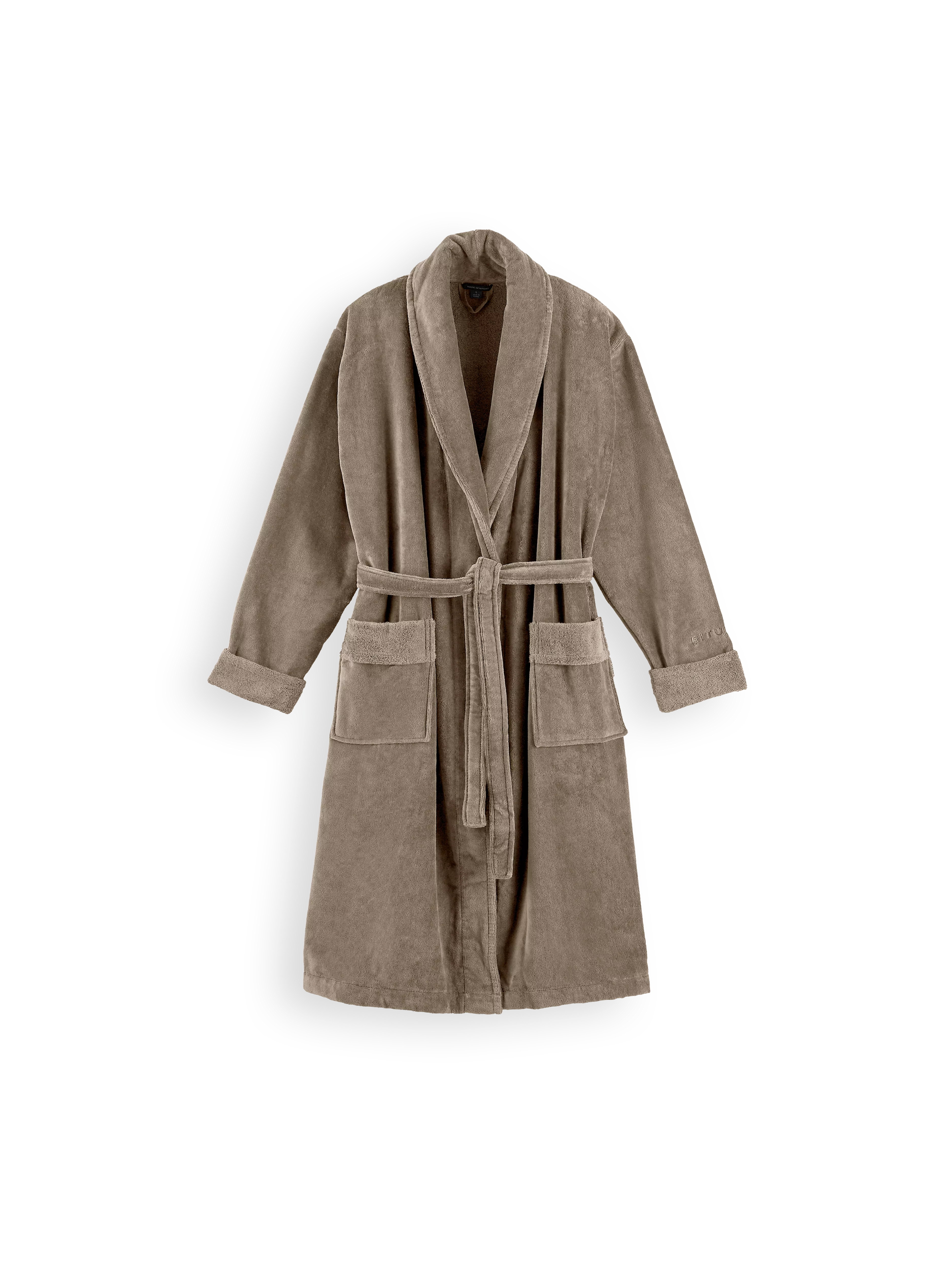 halat de baie bărbătesc din bumbac, houseofrituals, Beige, Bumbac 100%, RITUALS