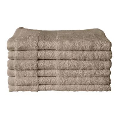 6 Gästehandtücher aus Baumwolle, 30x30 cm