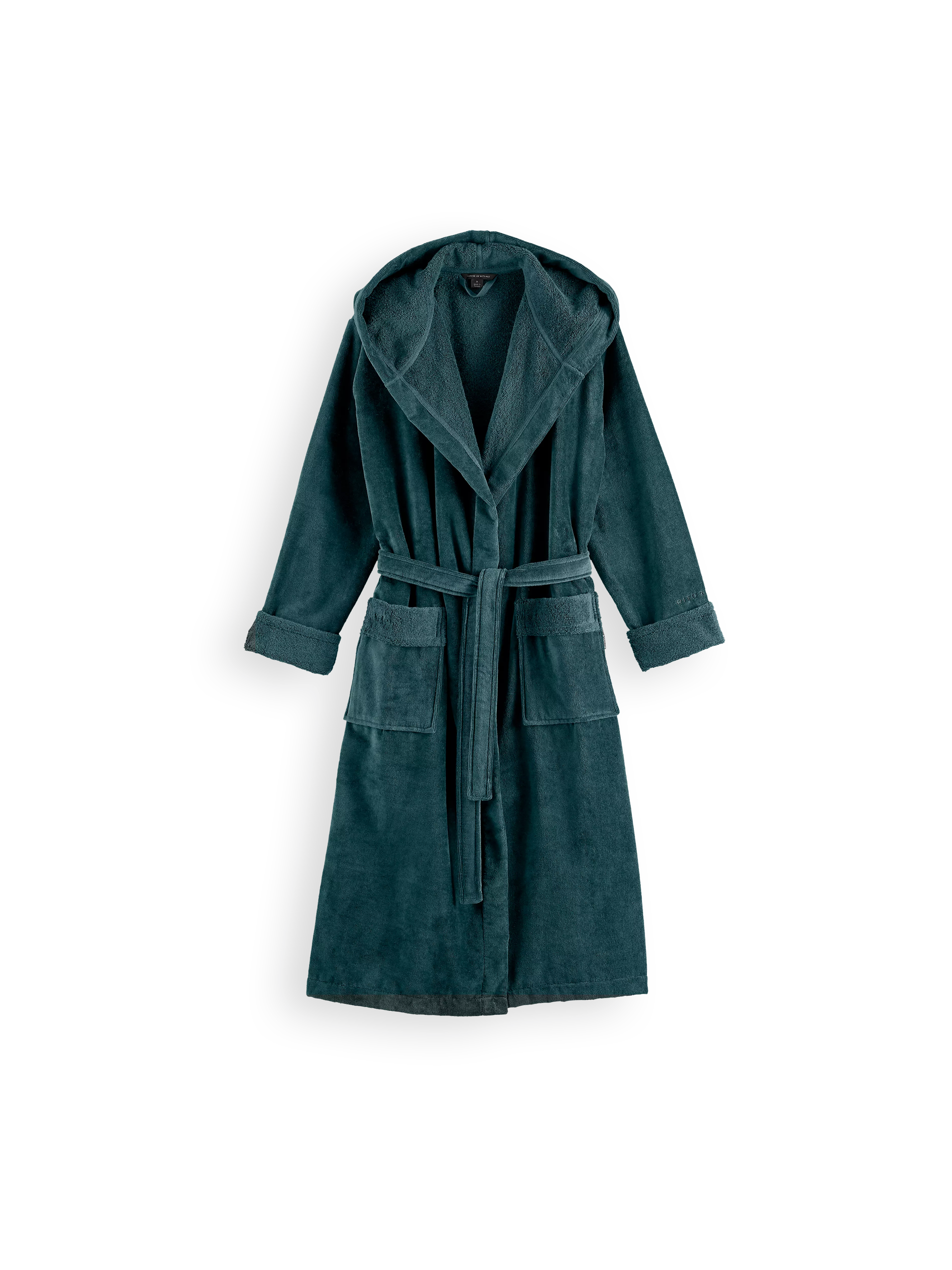 cotton bathrobe women, houseofrituals, Blue, Cotton 100%, RITUALS