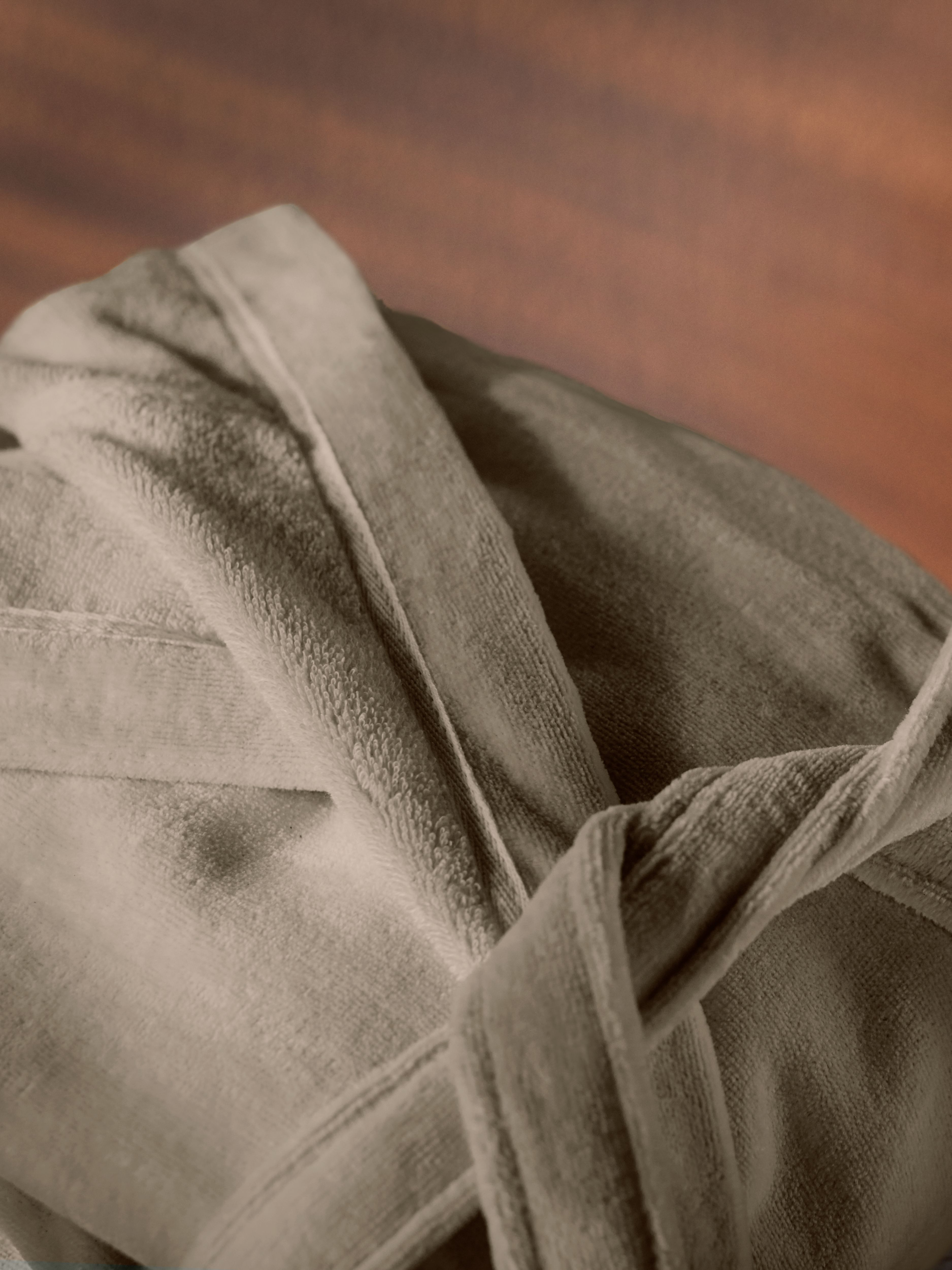 Super Smooth Cotton Bathrobe Women Sand S Lifestyle with Product Elements