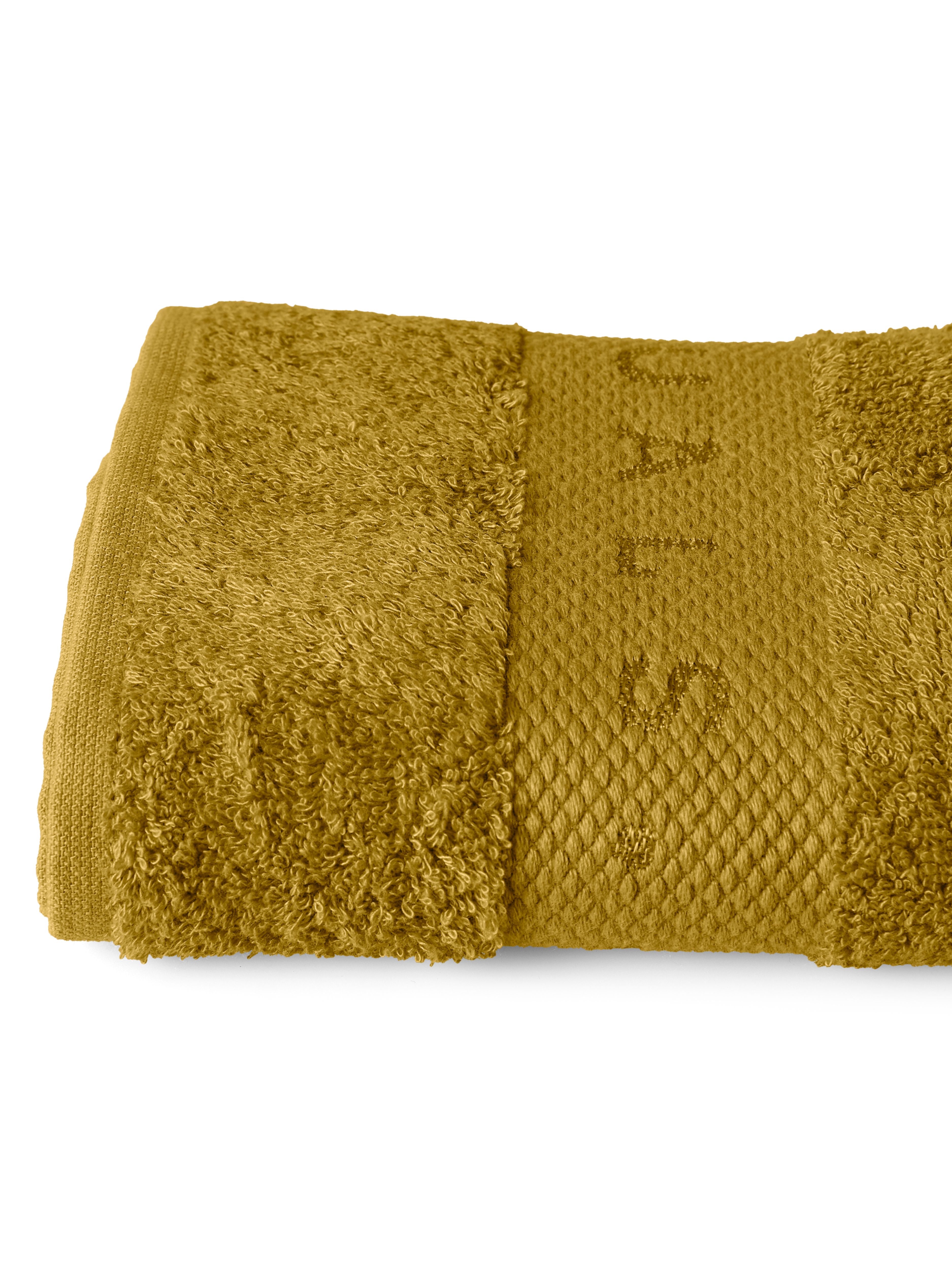 Super Smooth Cotton Hand Towel 50x100cm Mustard