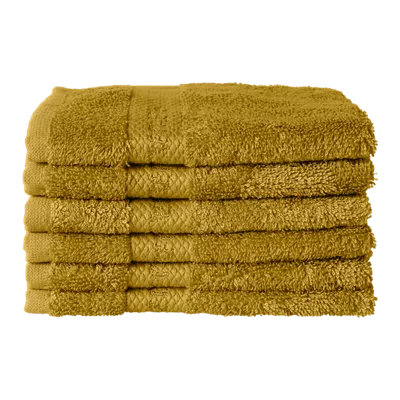 6 Gästehandtücher aus Baumwolle, 30x30 cm