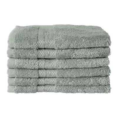 6 Gästehandtücher aus Baumwolle, 30x30 cm