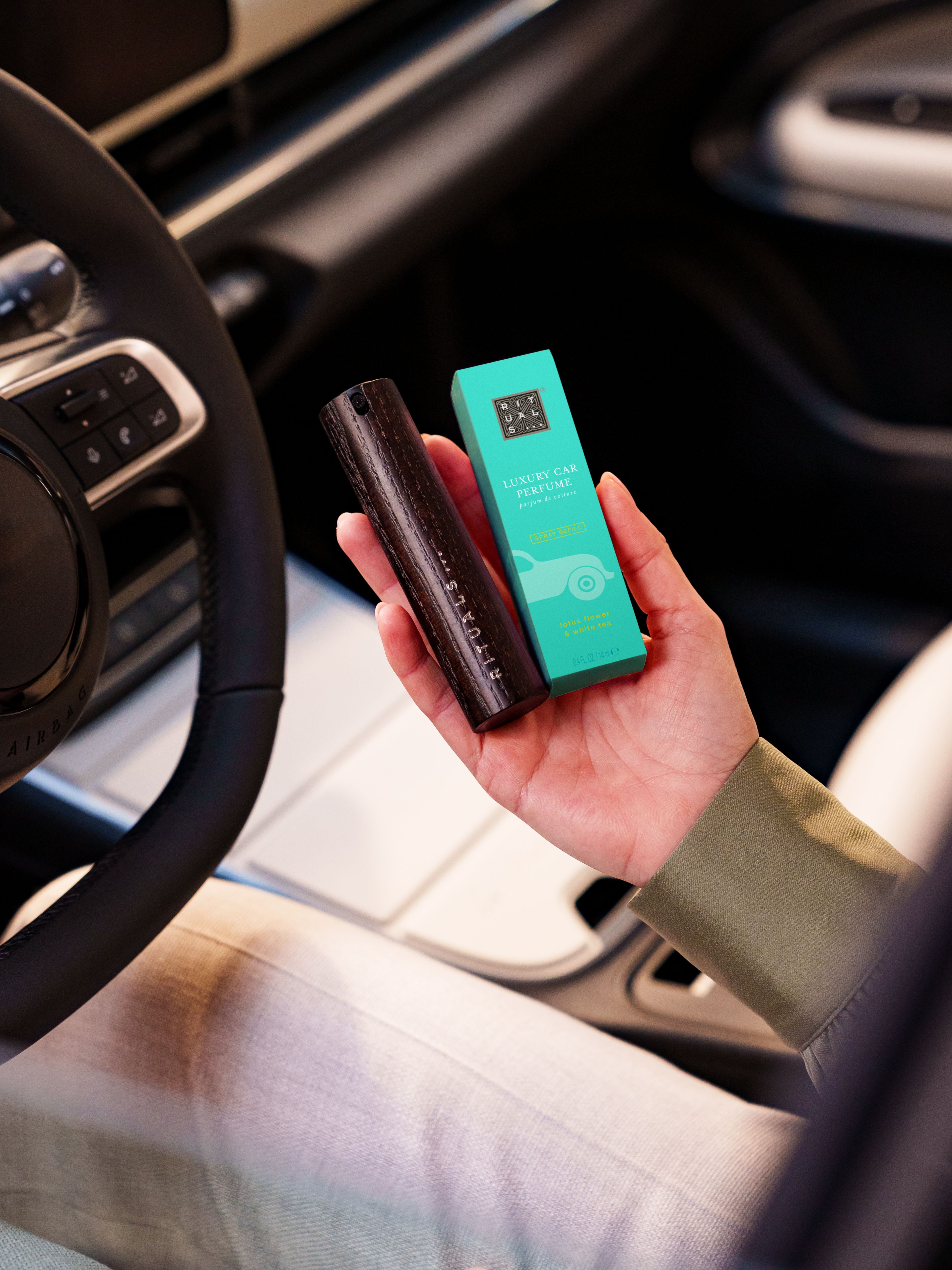 The Ritual of Karma Car Perfume Lifestyle with Product