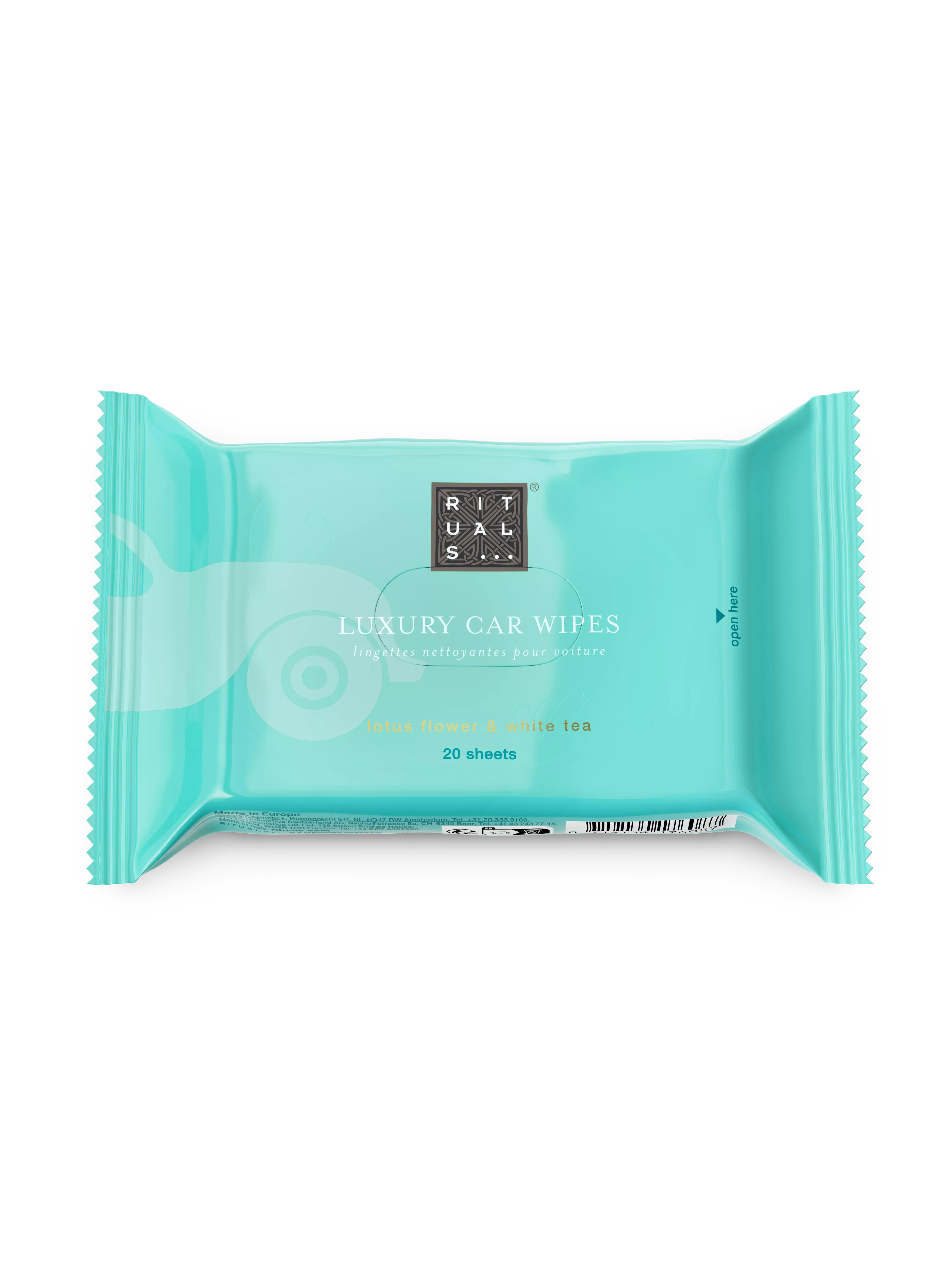 car interior cleaning wipes, karma, Blue, 20 x 1 gr, RITUALS