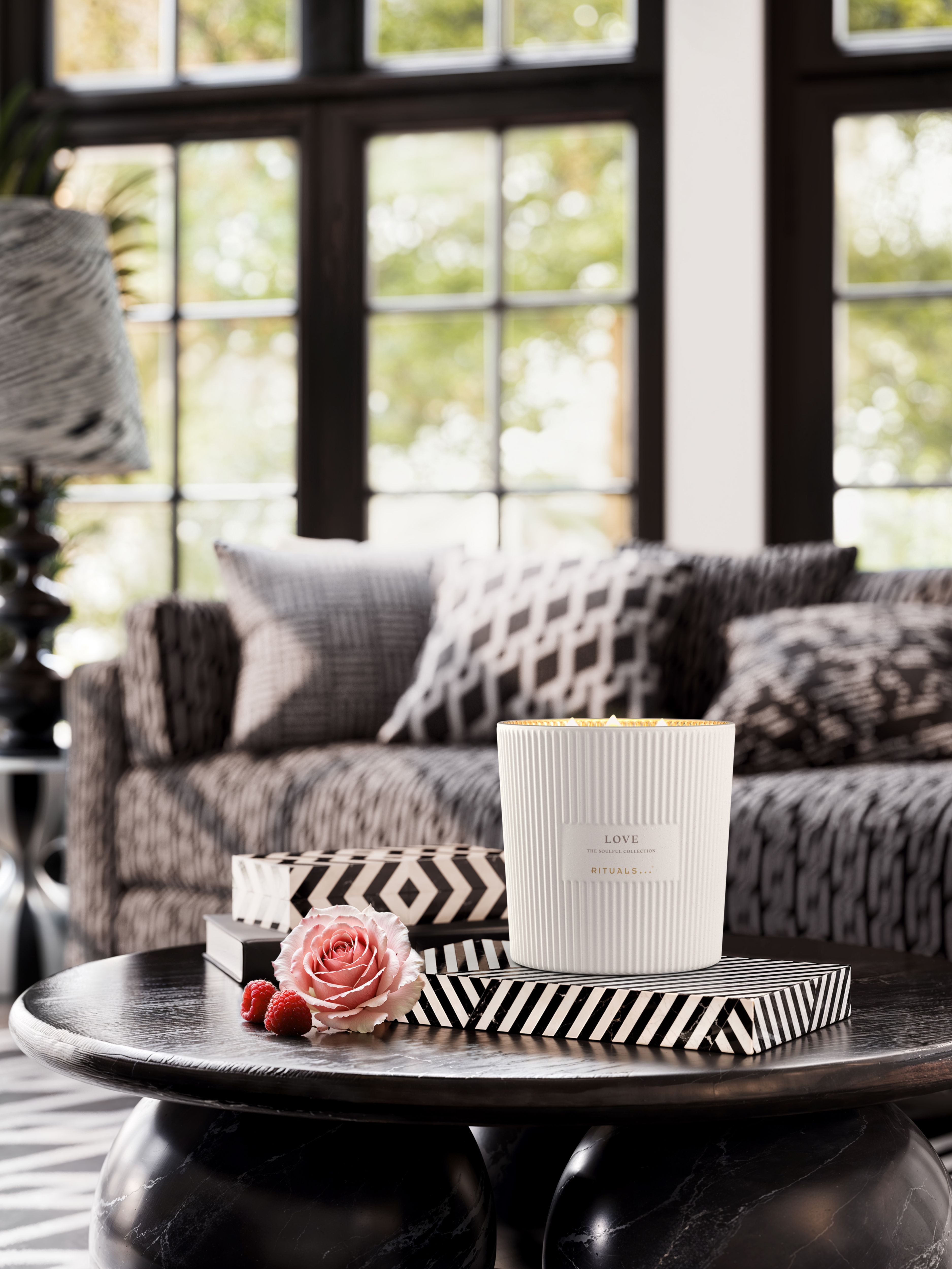 Love - Scented Candle 1600g Lifestyle with Product