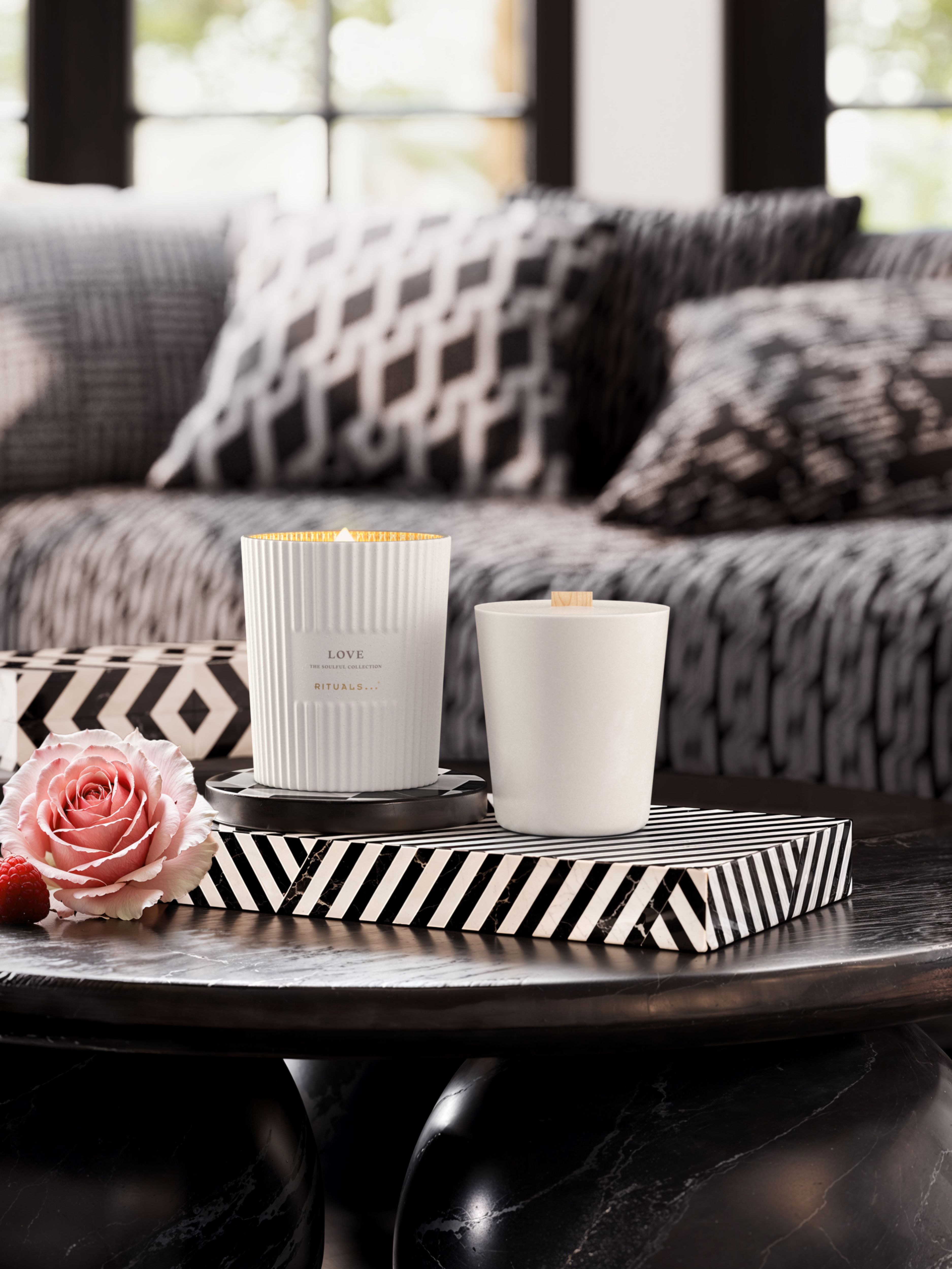 Love - Refill Scented Candle 360g Lifestyle with Product