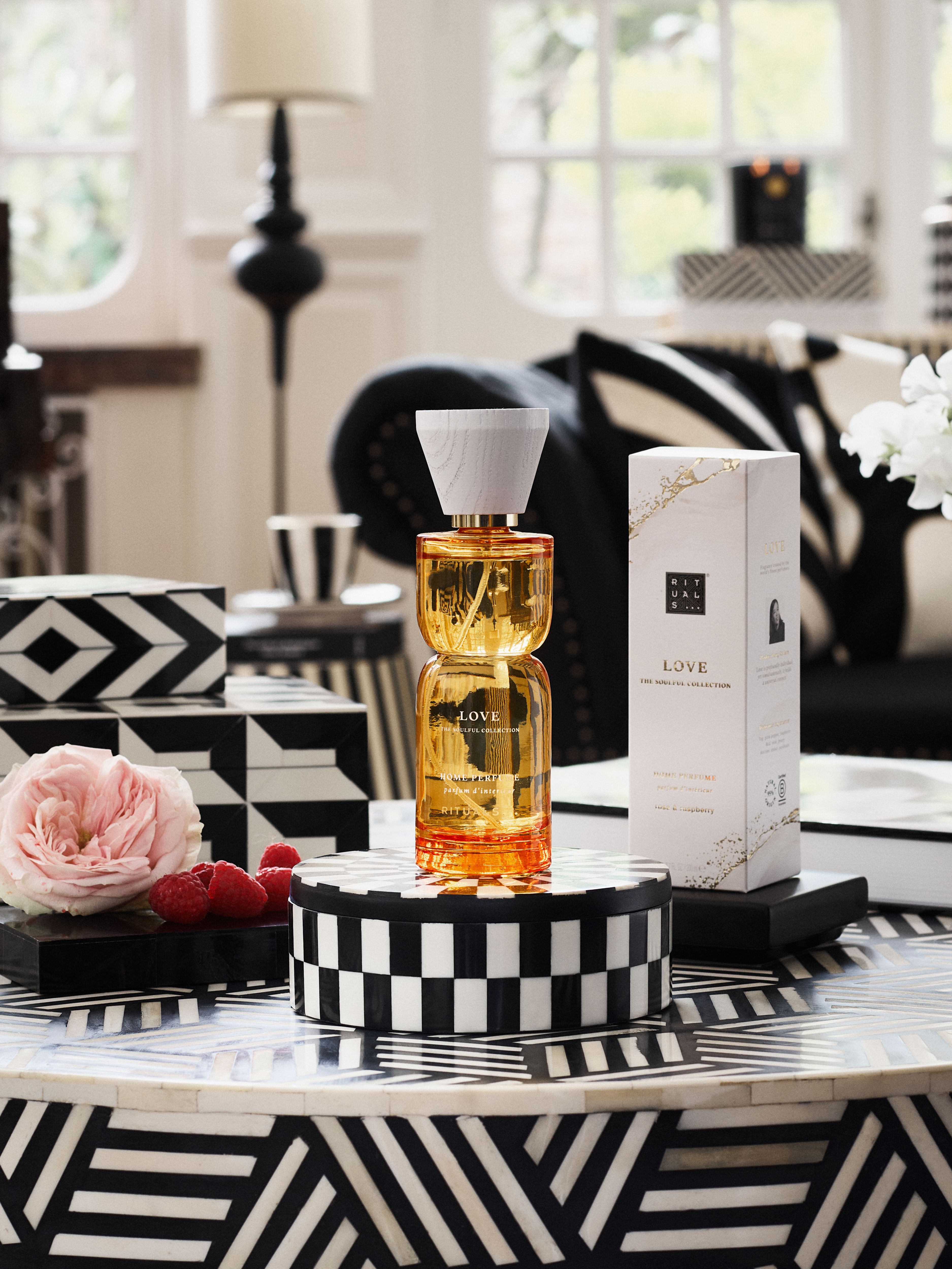 Love - Home Perfume 200ml Lifestyle with Product