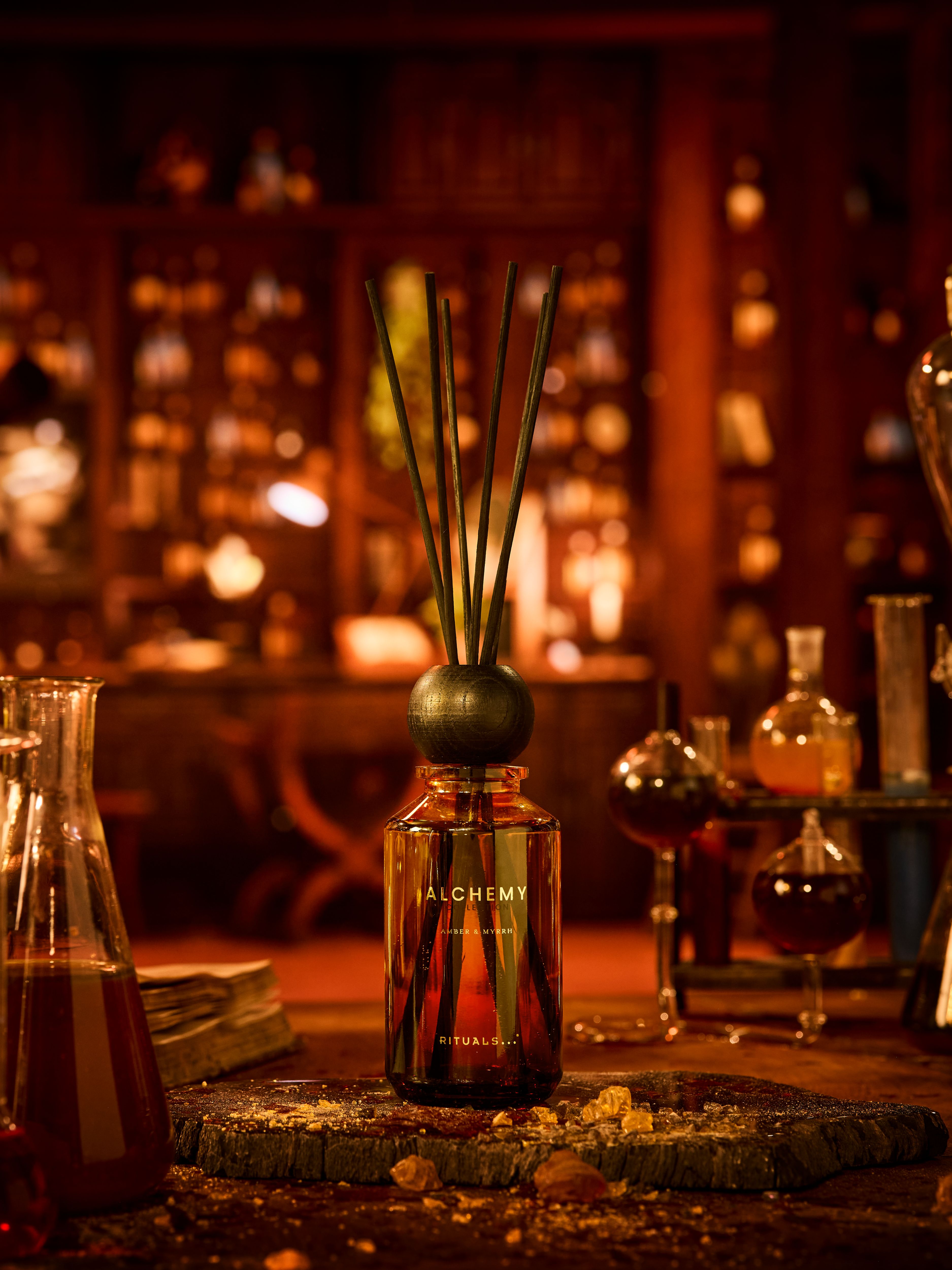 The Alchemy Collection Fragrance Sticks 300ml Lifestyle with Product