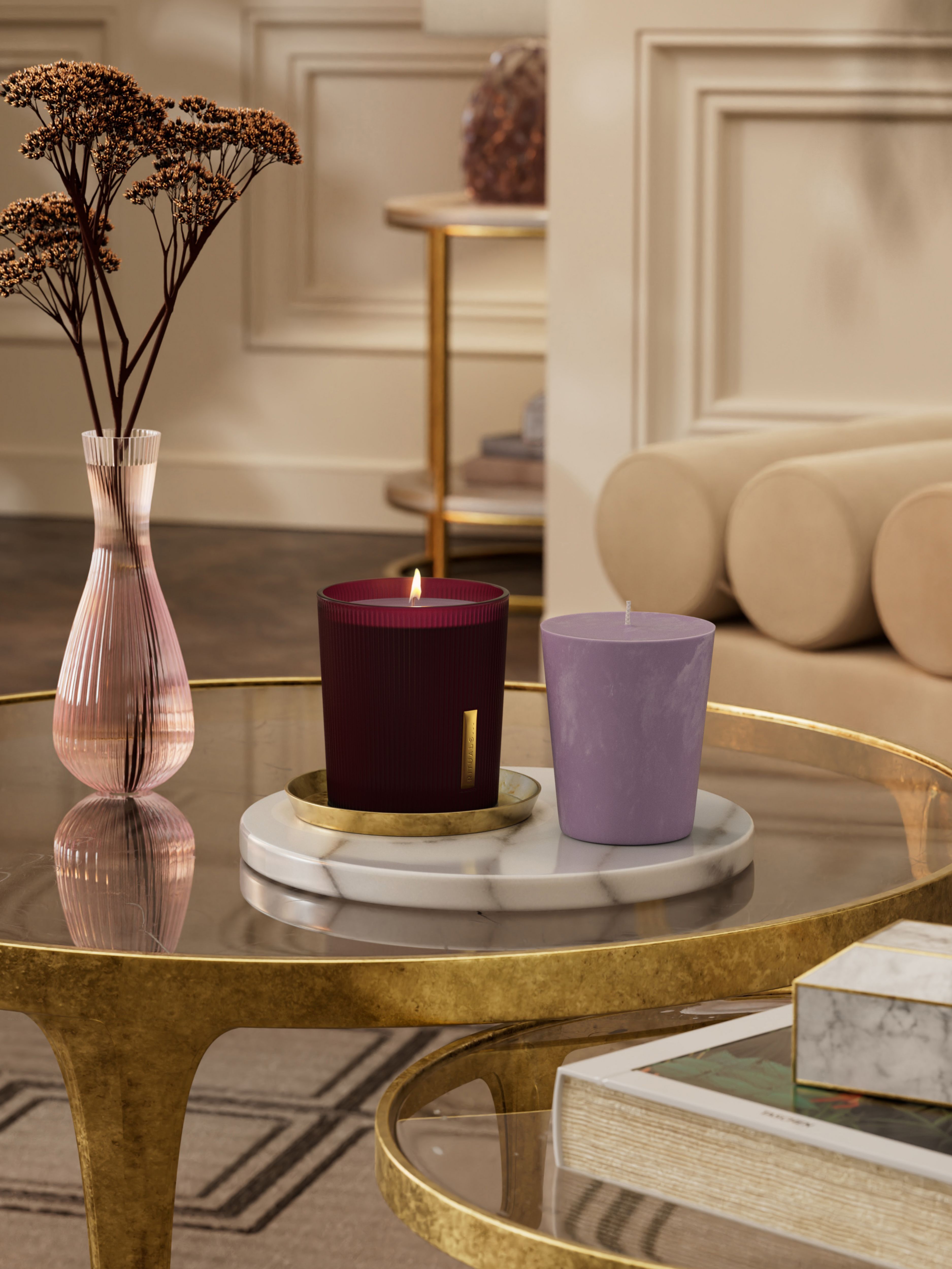 The Ritual of Ayurveda Refill Scented Candle 290g Lifestyle with Product