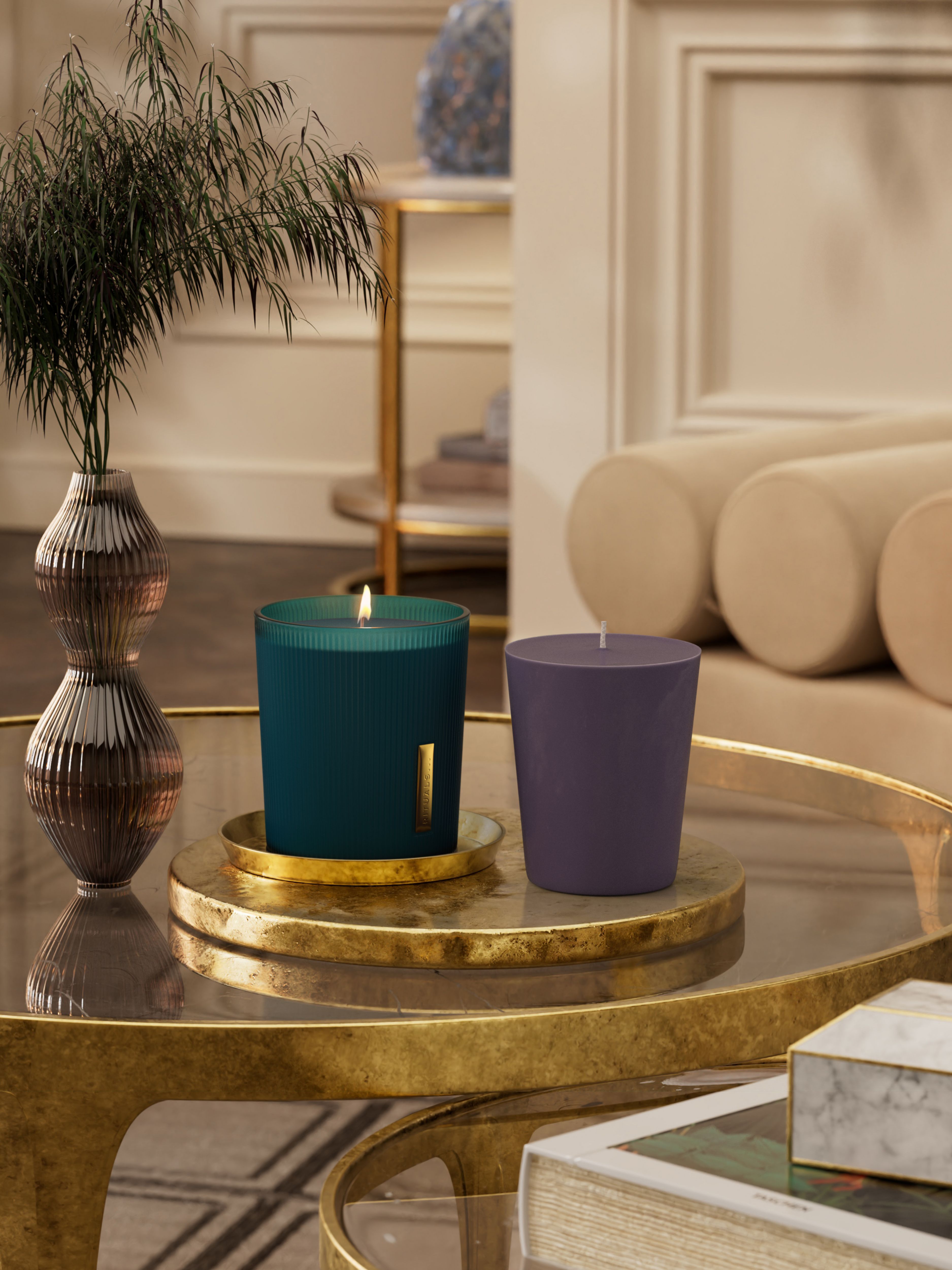 The Ritual of Hammam Refill Scented Candle 290g Lifestyle with Product