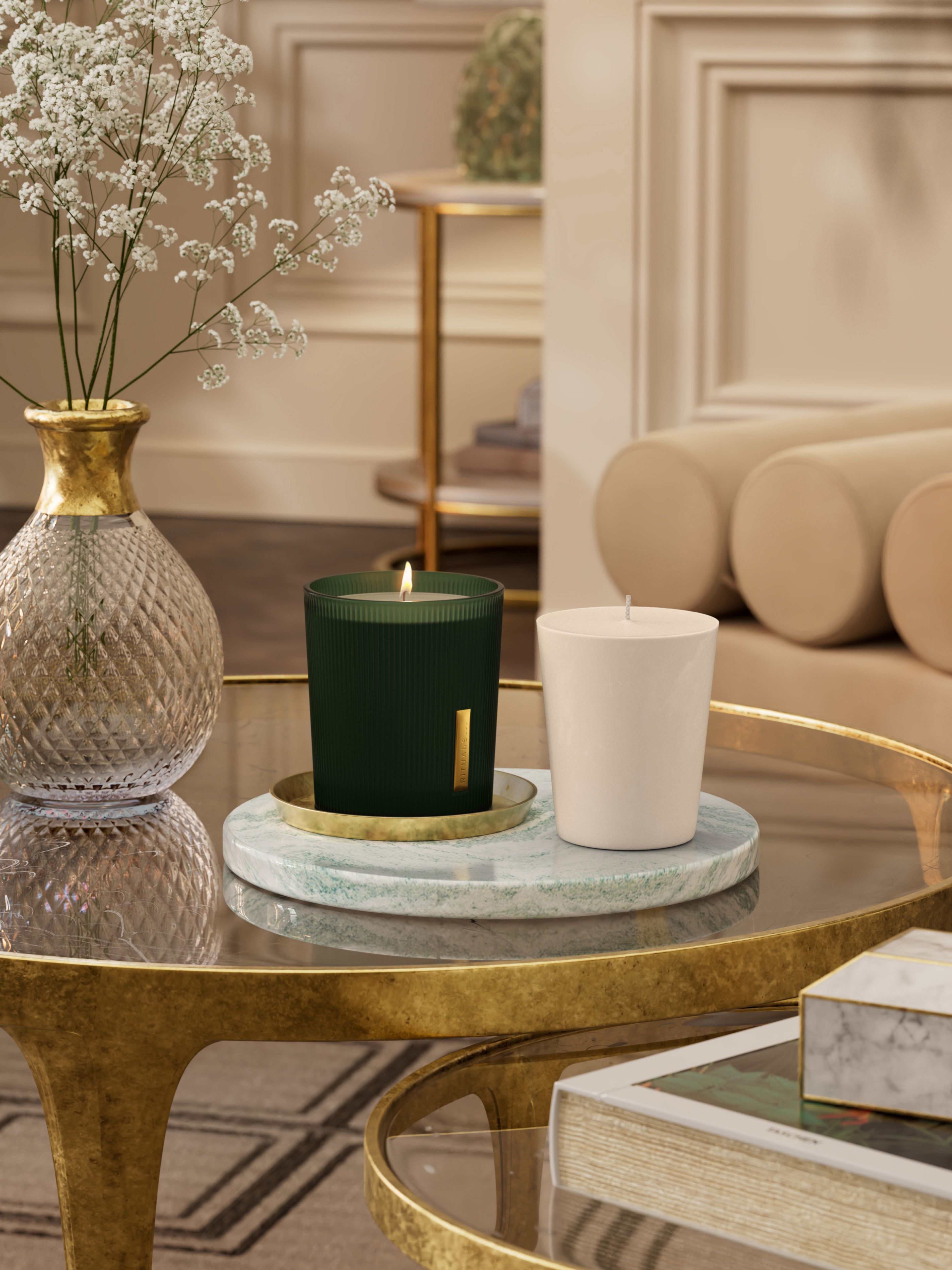 The Ritual of Jing Refill Scented Candle 290g Lifestyle with Product