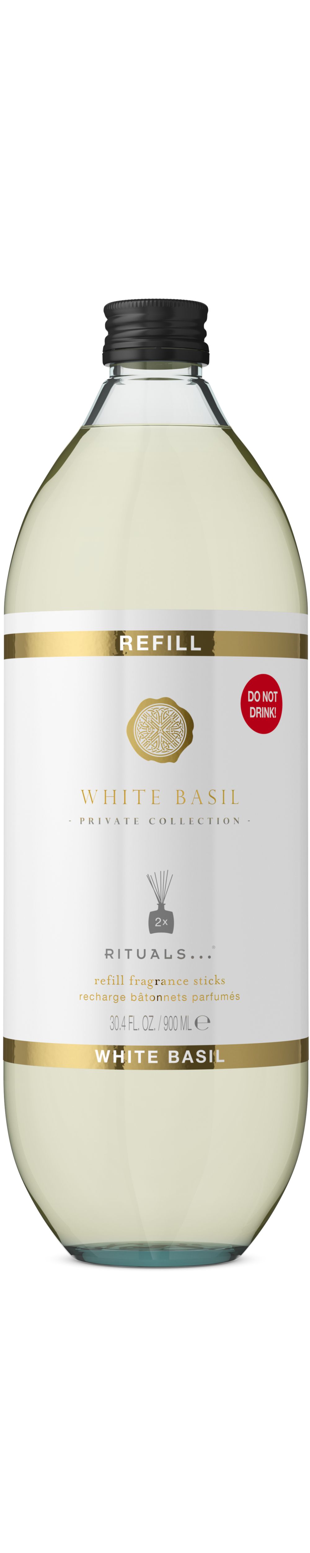 Recharge bâtonnets parfumés White Basil 900 ml Rituals de la Private Collection, 900 ml – vue 4