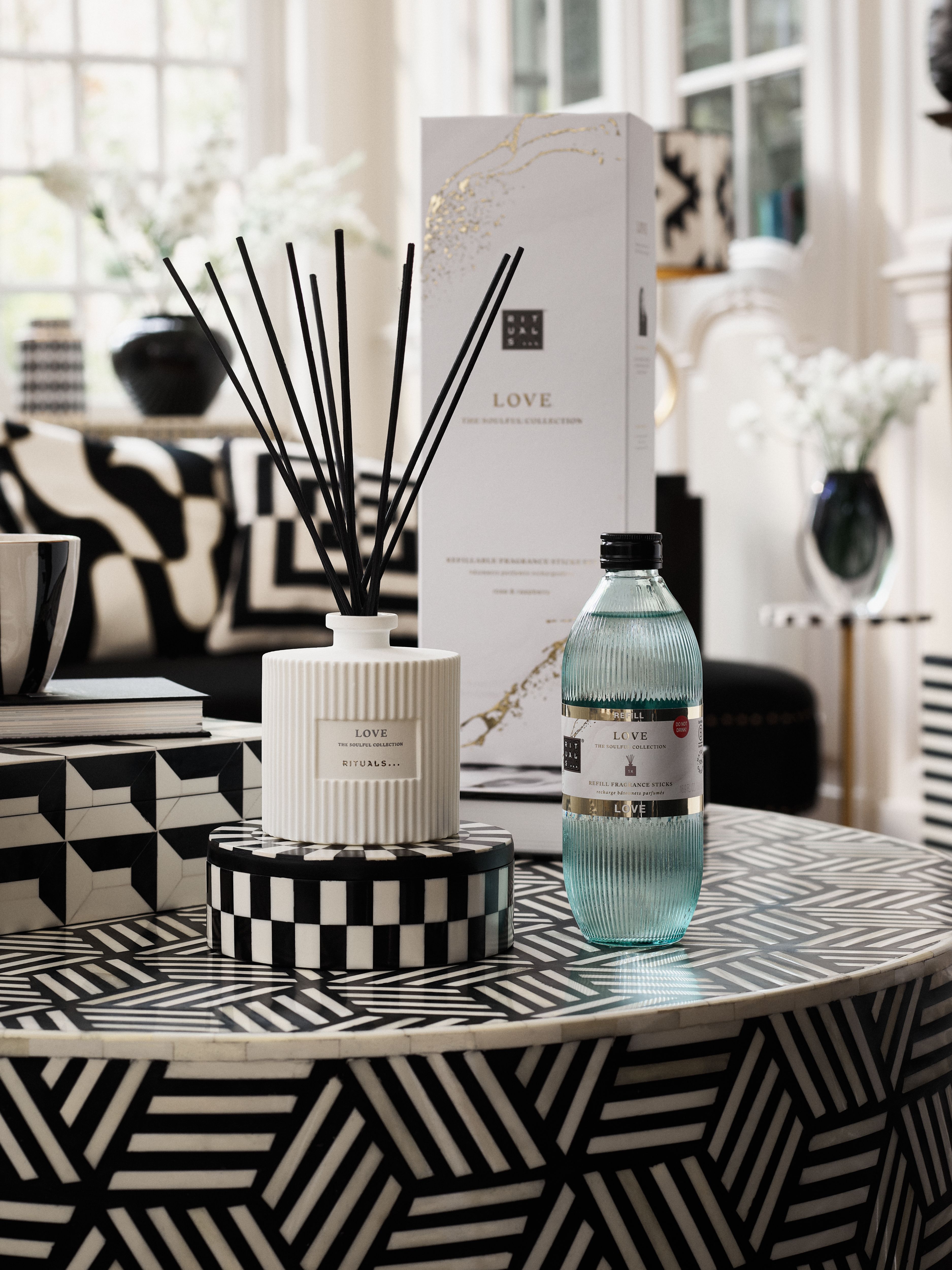 Love - Fragrance Sticks Set Lifestyle with Open Pack