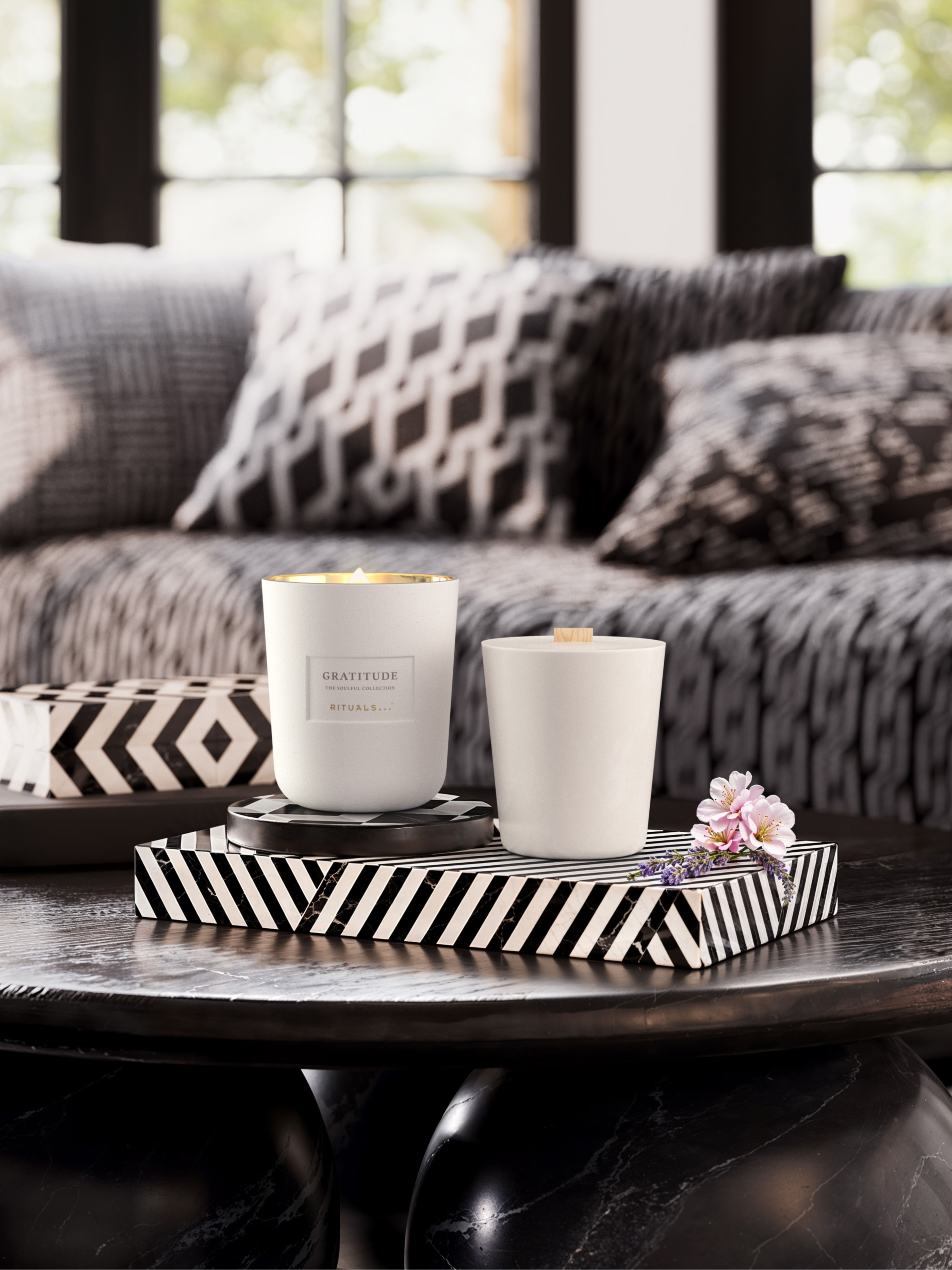 Gratitude - Refill Scented Candle 360g Lifestyle with Product