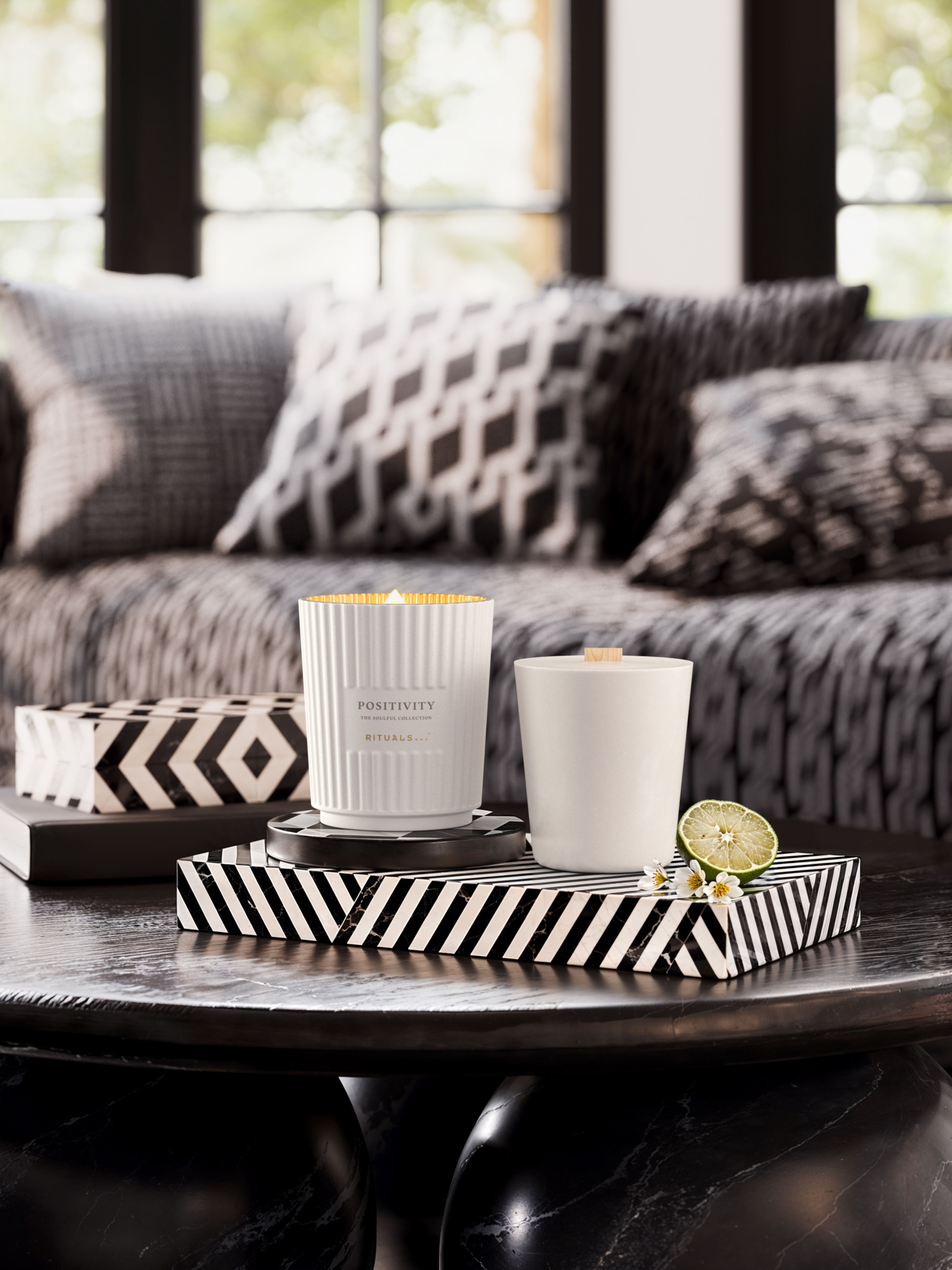 Positivity - Refill Scented Candle 360g Lifestyle with Product