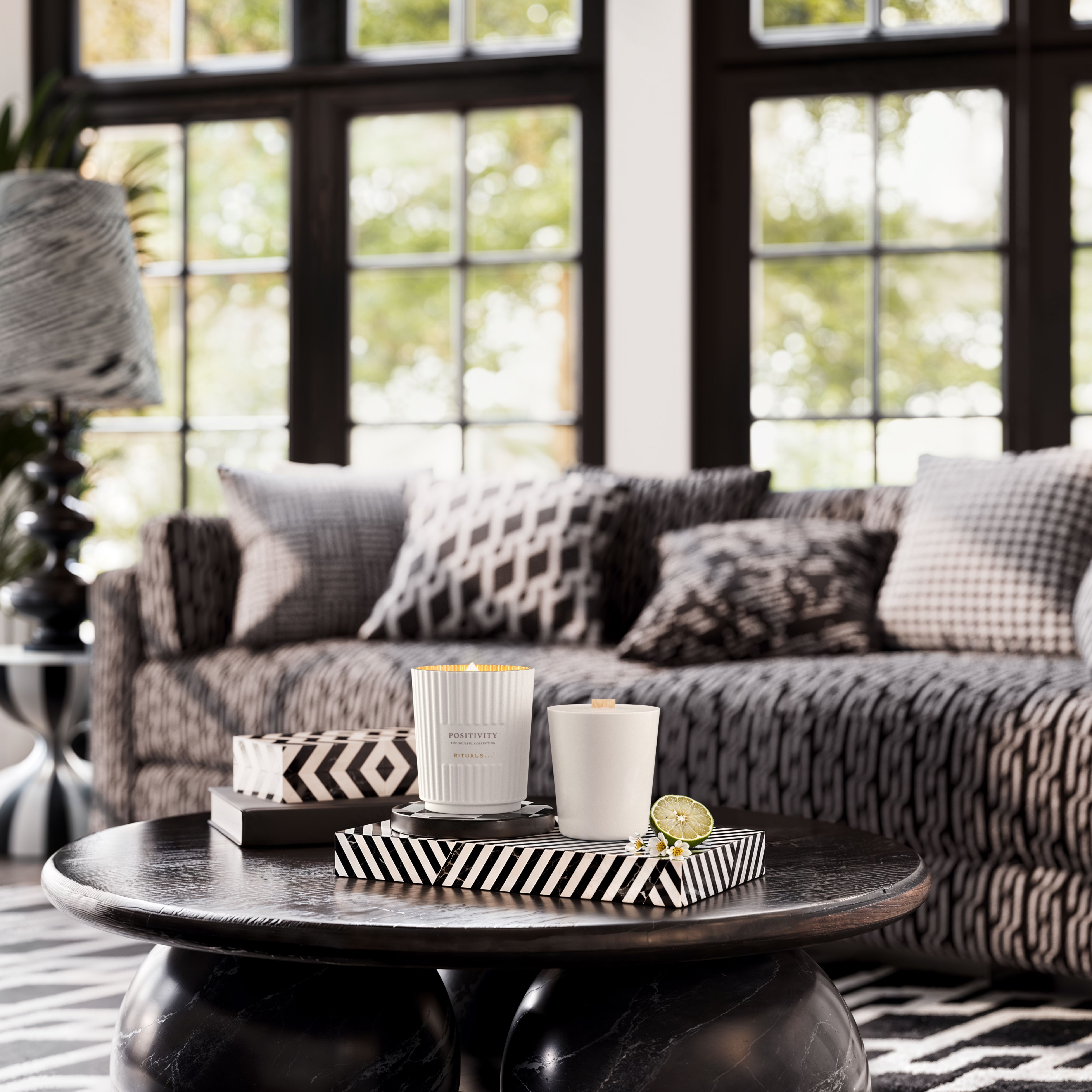 Positivity - Refill Scented Candle 360g Lifestyle with Product