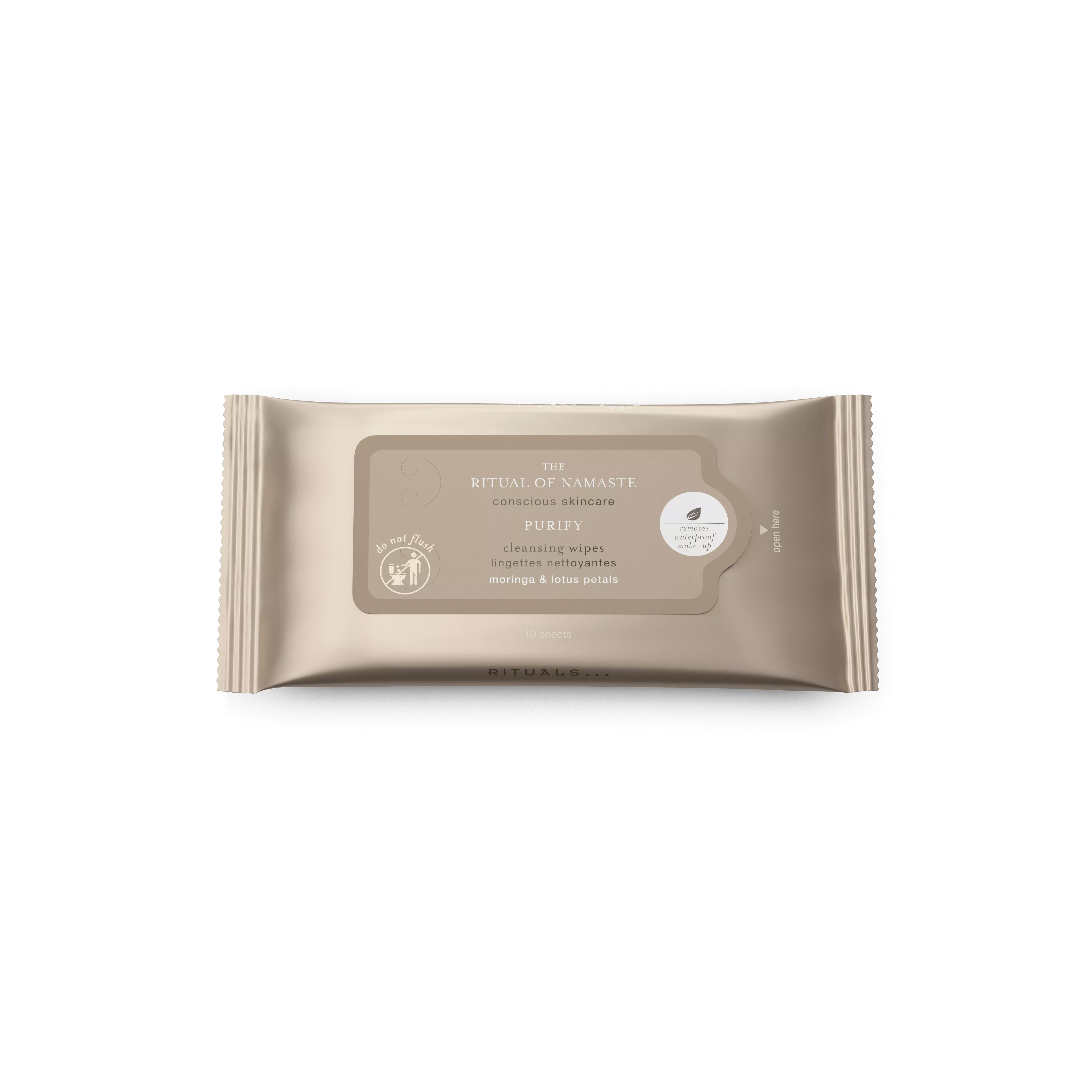 make up cleansing wipes 10pcs, namaste, White, 10 wipes gr, RITUALS