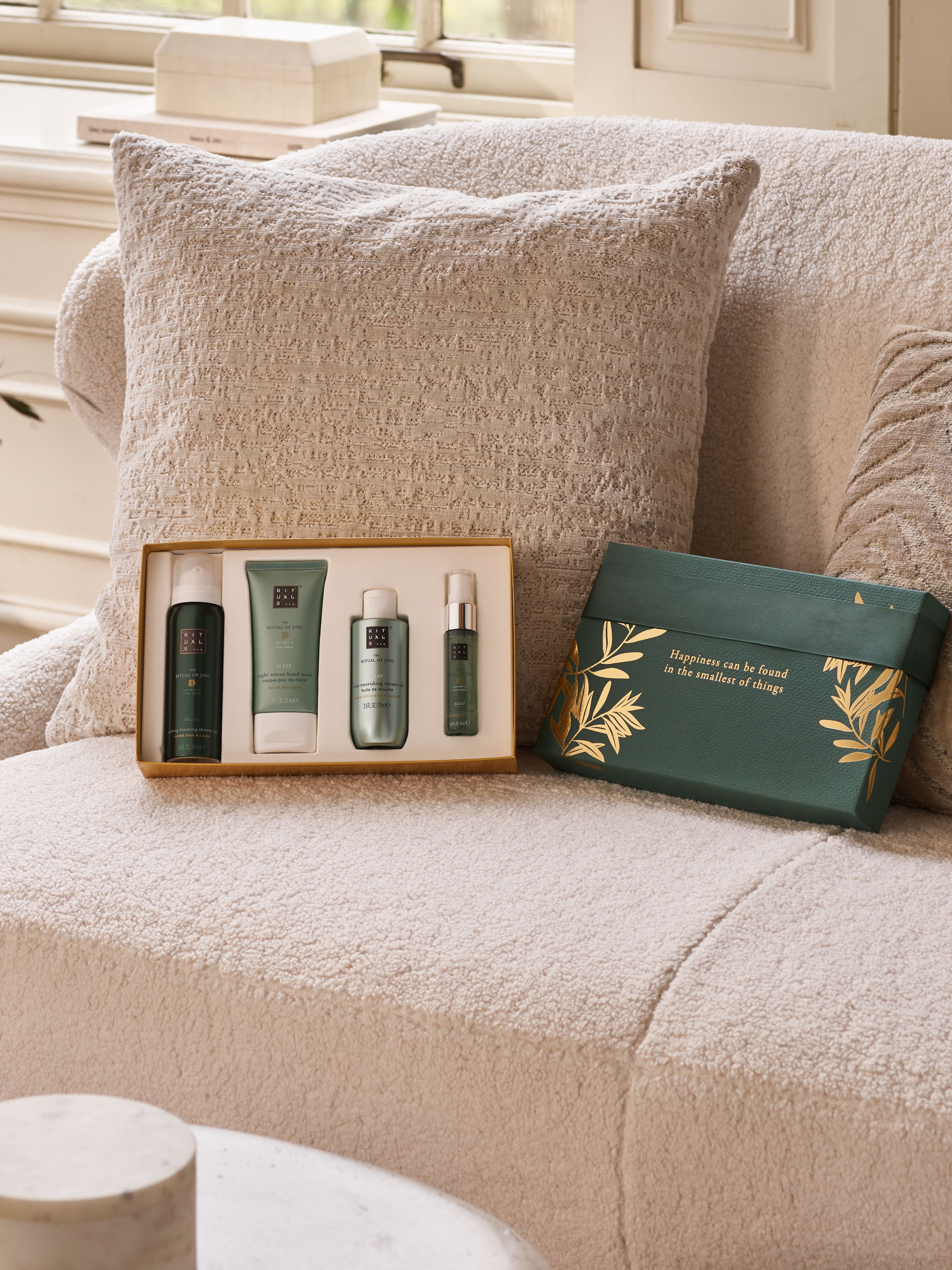 The Ritual of Jing - Small Gift Set 2024 Lifestyle with Open Pack