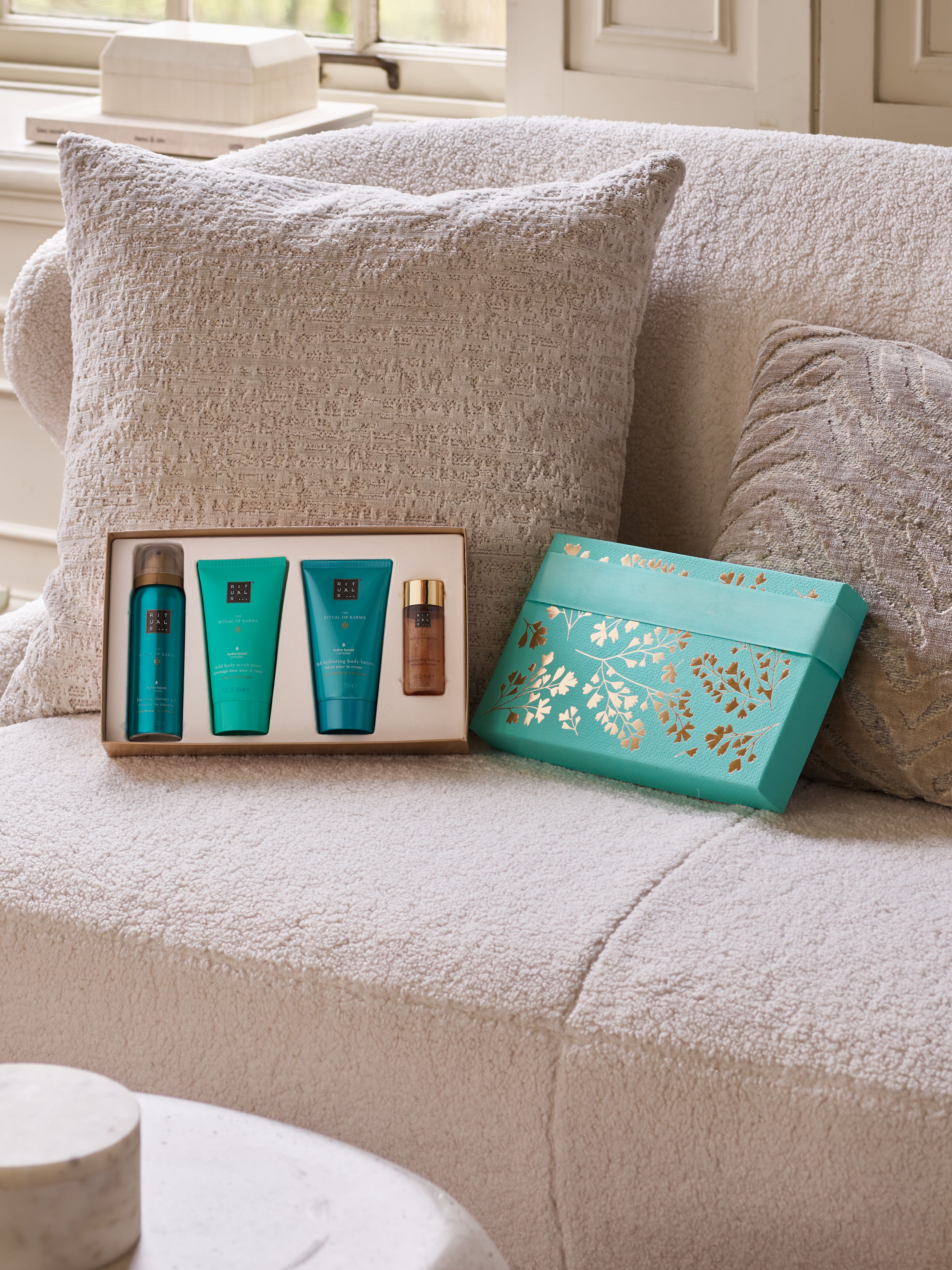 The Ritual of Karma - Small Gift Set 2024 Lifestyle with Open Pack