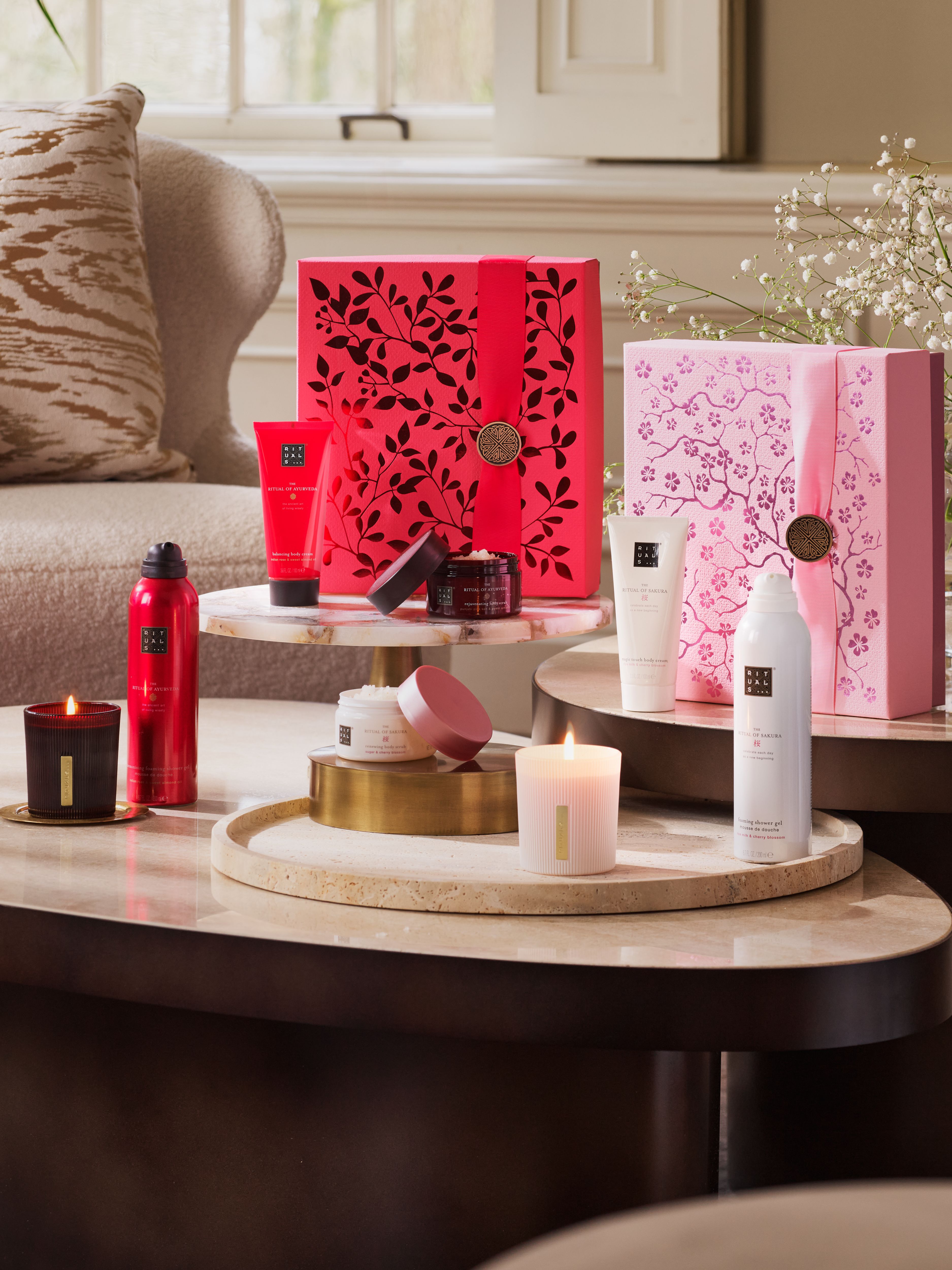 The Ritual of Ayurveda - Medium Gift Set 2024 Lifestyle with Product