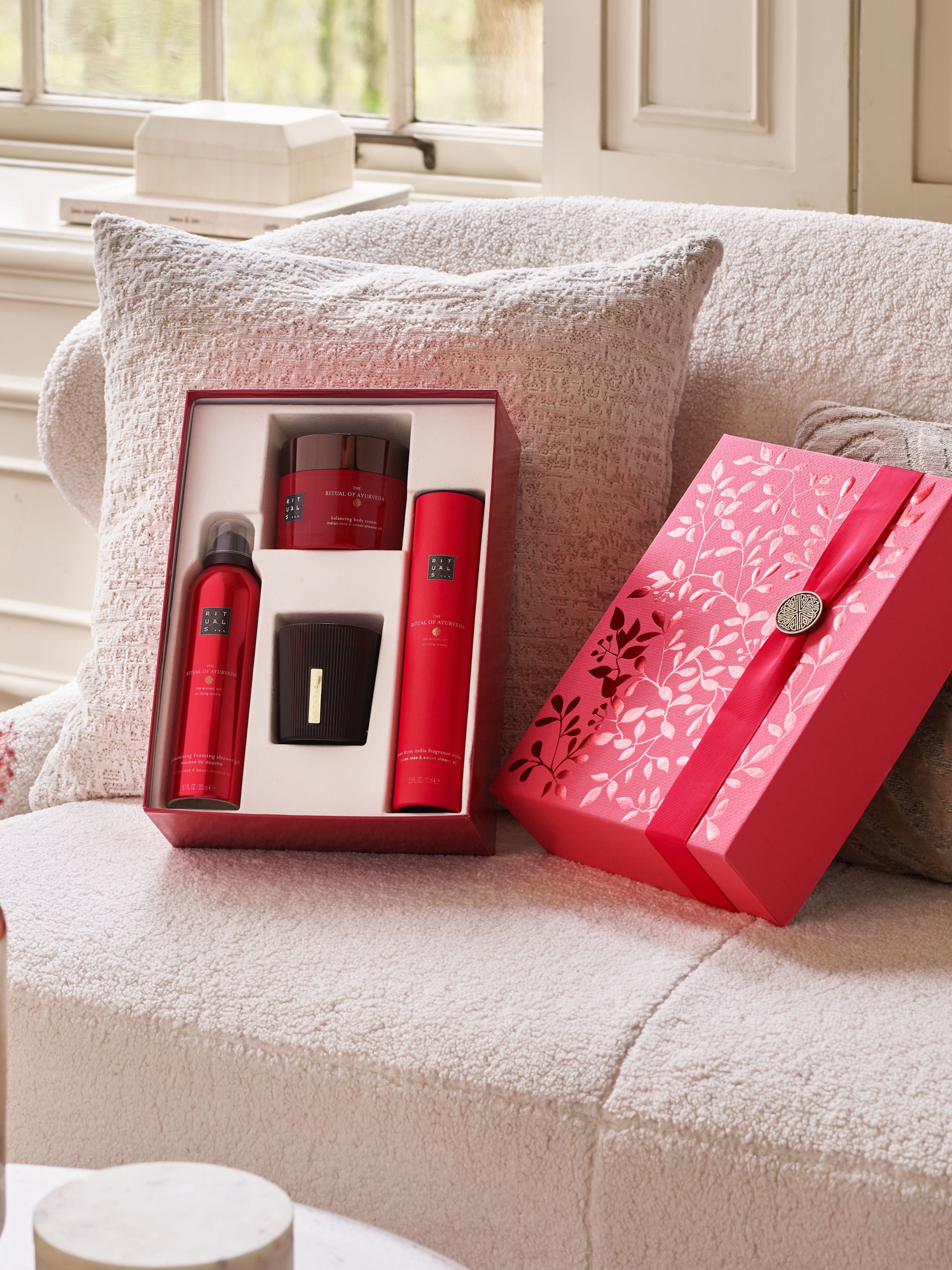 The Ritual of Ayurveda - Large Gift Set 2024 Lifestyle with Open Pack