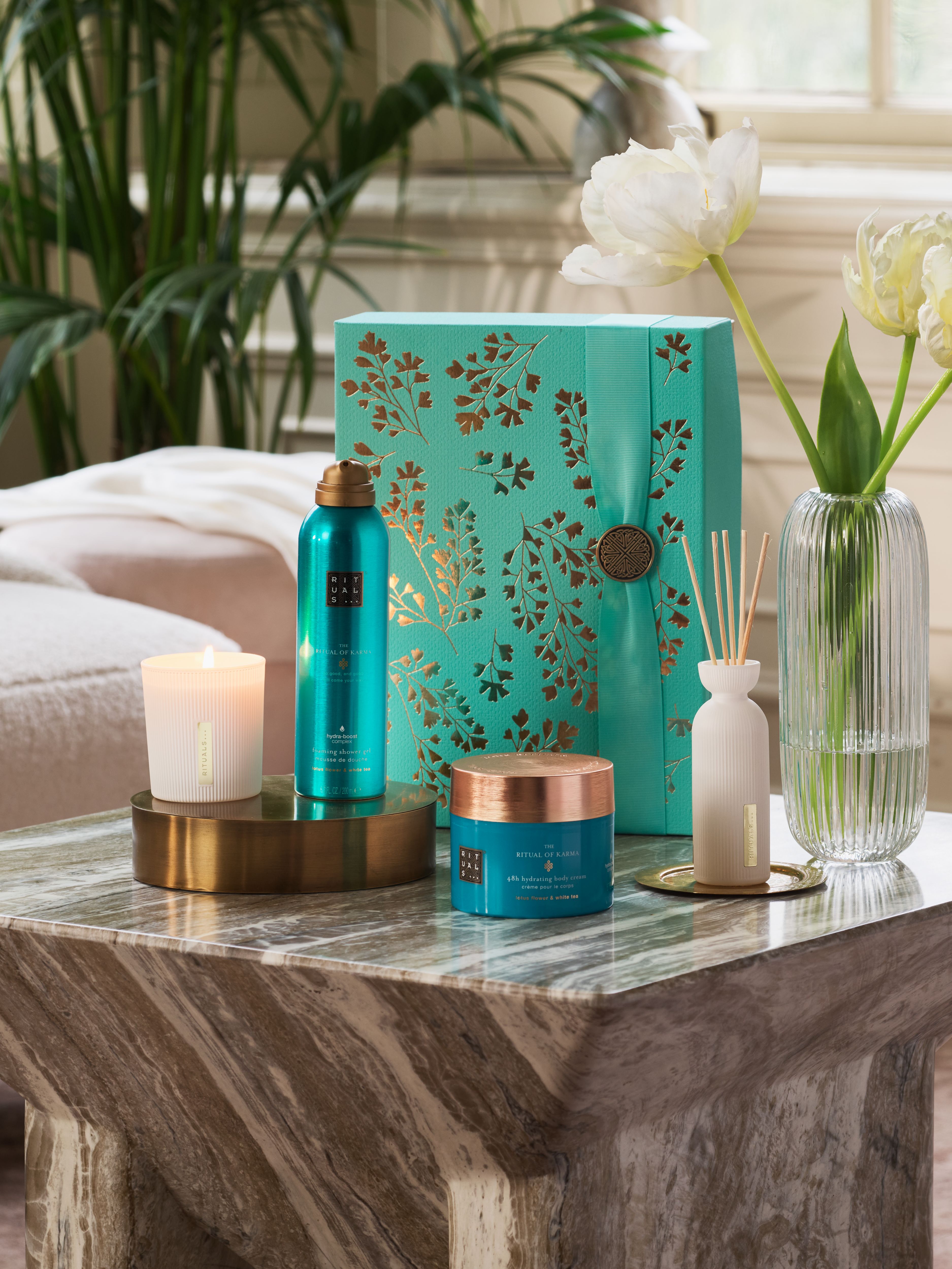 The Ritual of Karma - Large Gift Set 2024 Lifestyle with Closed Pack
