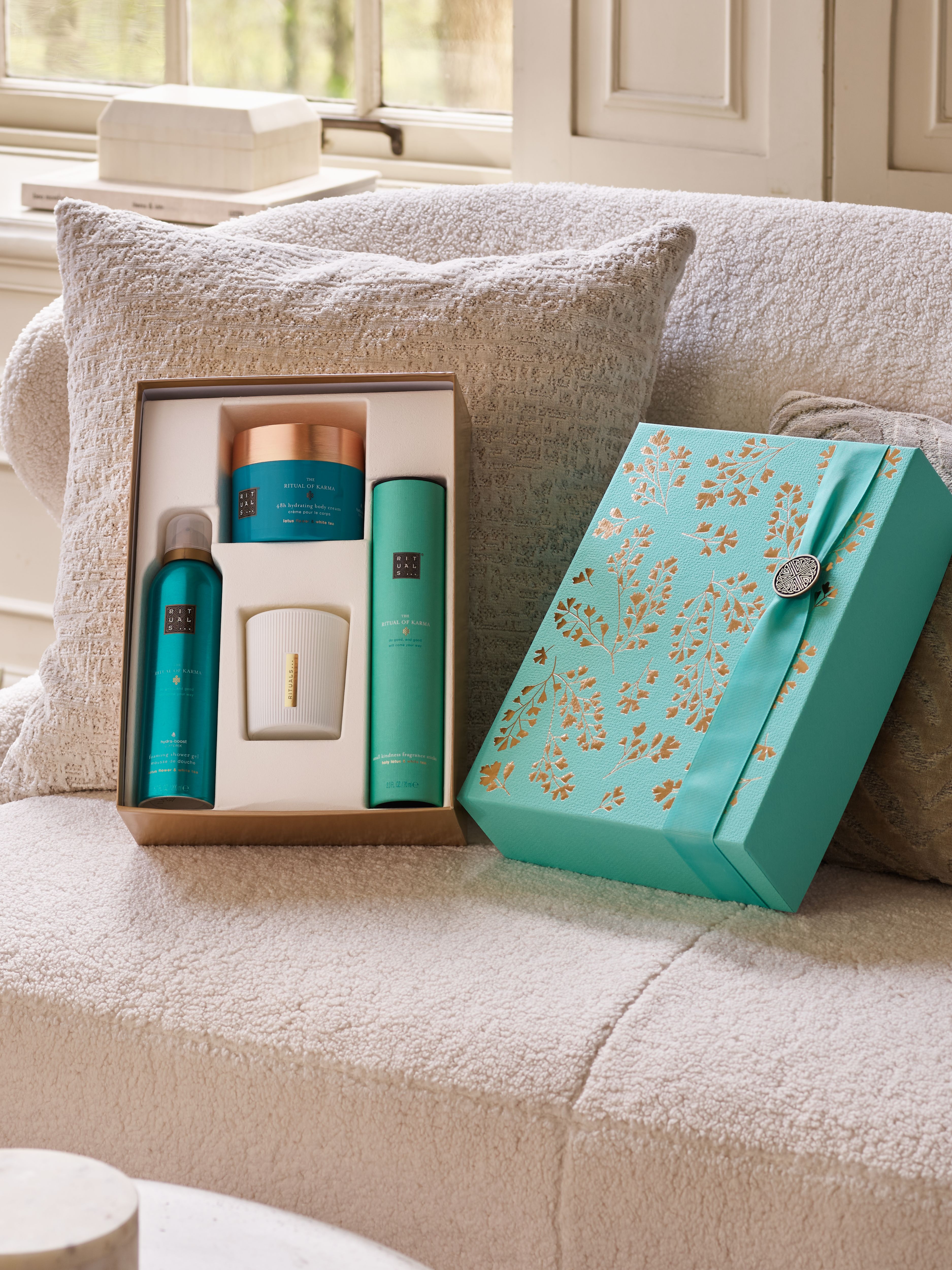 The Ritual of Karma - Large Gift Set 2024 Lifestyle with Open Pack