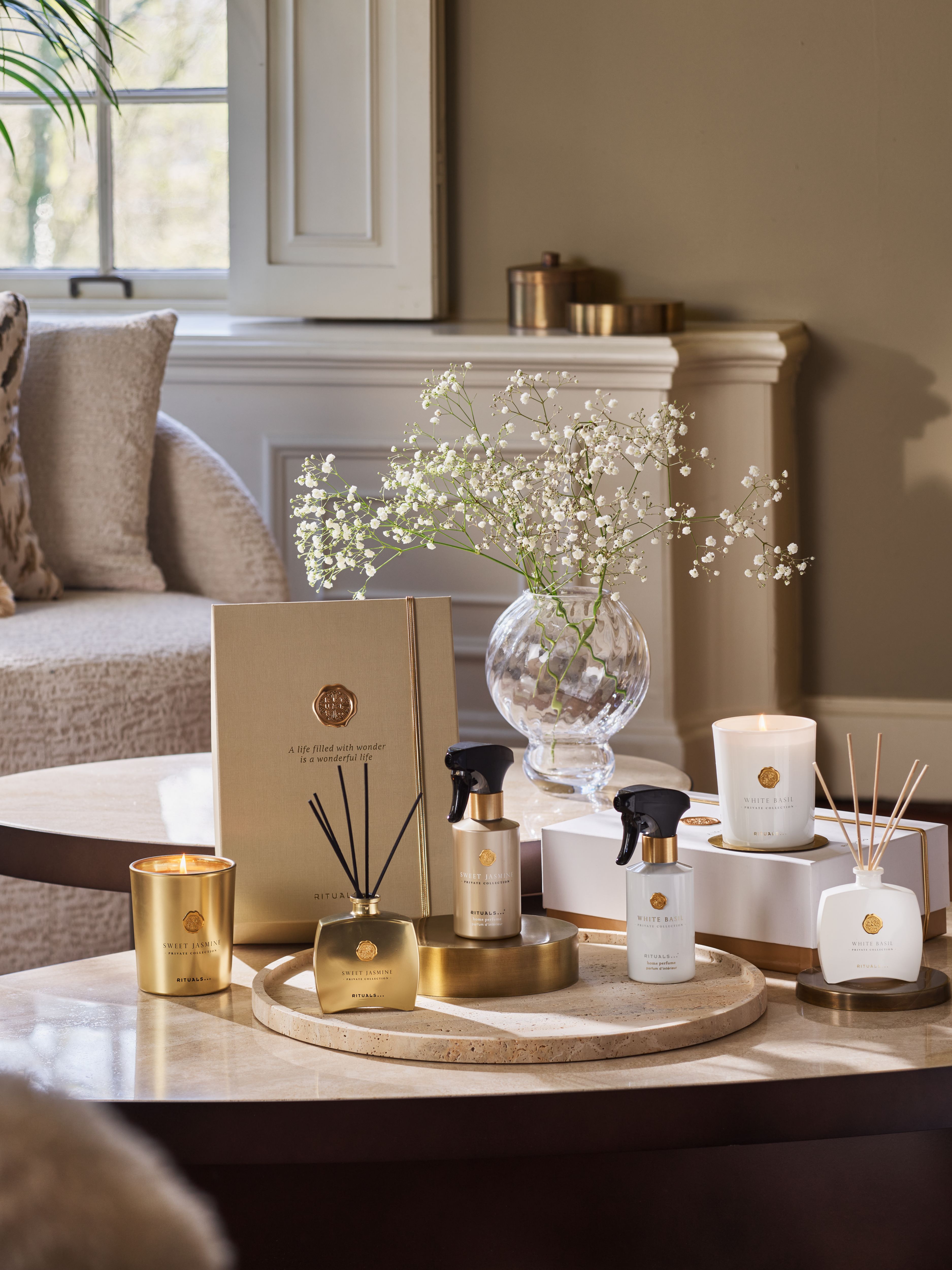 Private Collection - White Basil 2024 Lifestyle with Product