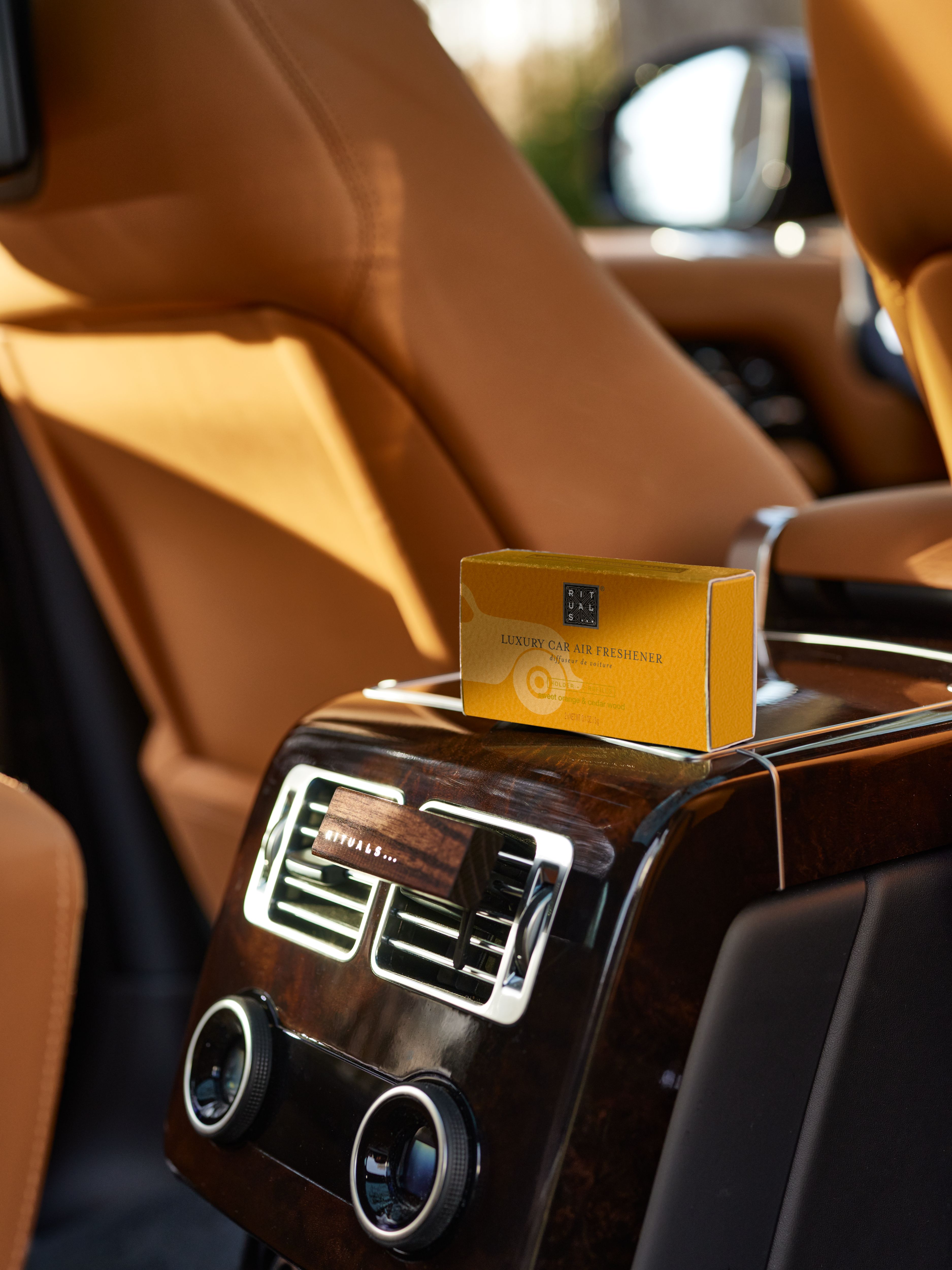 The Ritual of Mehr Car Air Freshener Lifestyle with Product