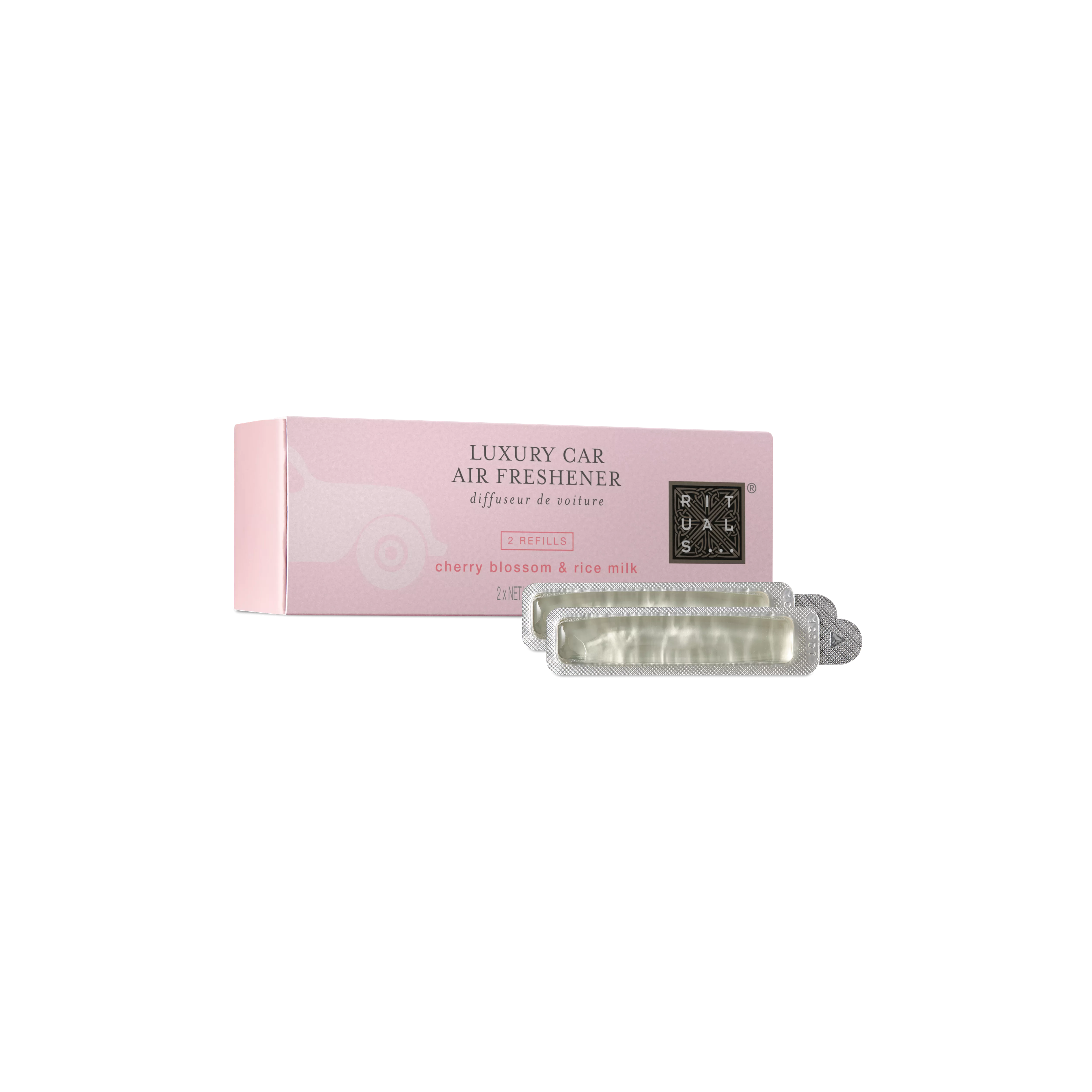 2 rezervni polnili za osvežilec zraka za avtomobil, sakura, Bela, 2x3 gr, RITUALS