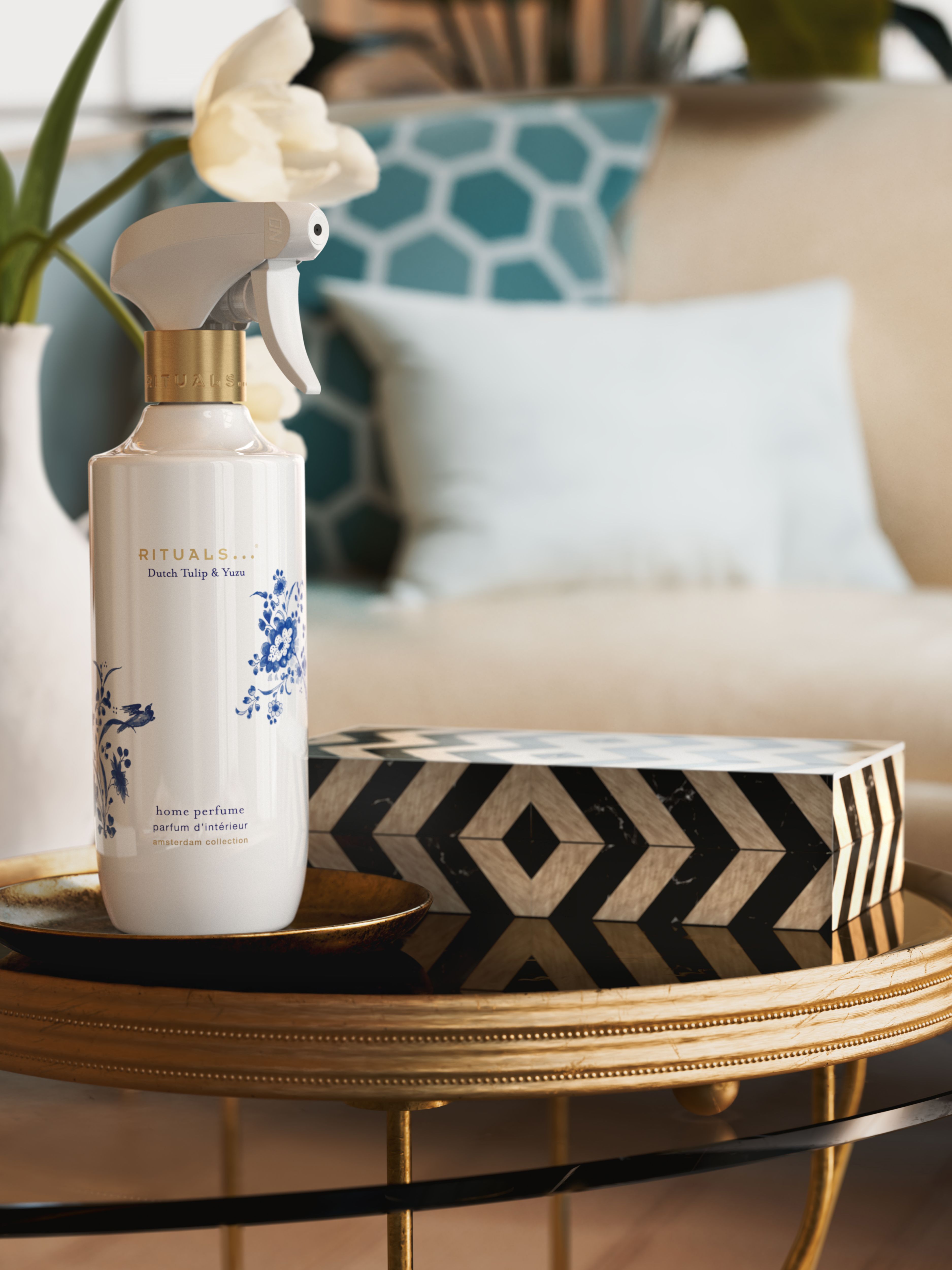 Amsterdam Collection Home Perfume 400ml Lifestyle with Product