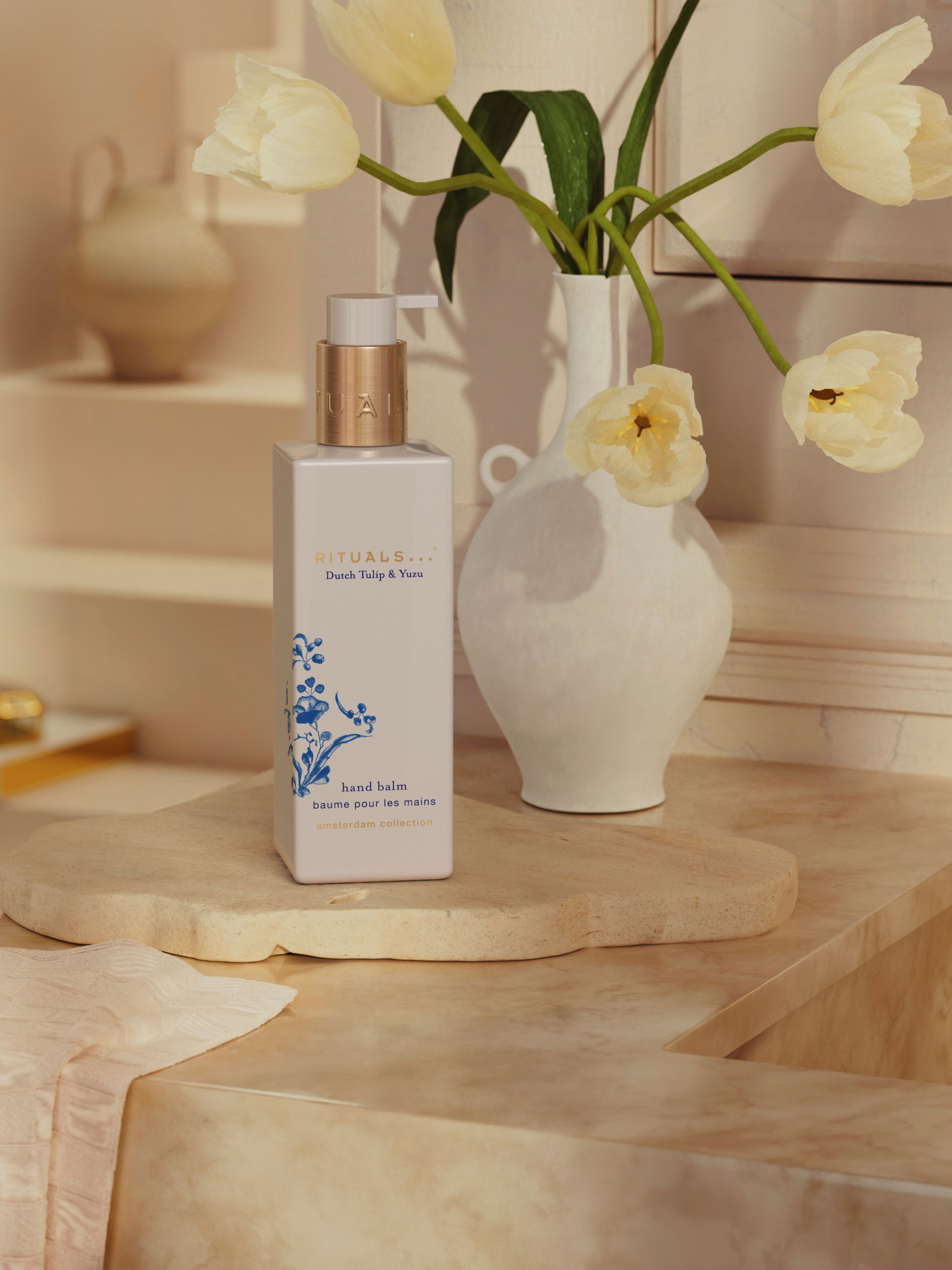 Amsterdam Collection Hand Balm 175ml Lifestyle with Product