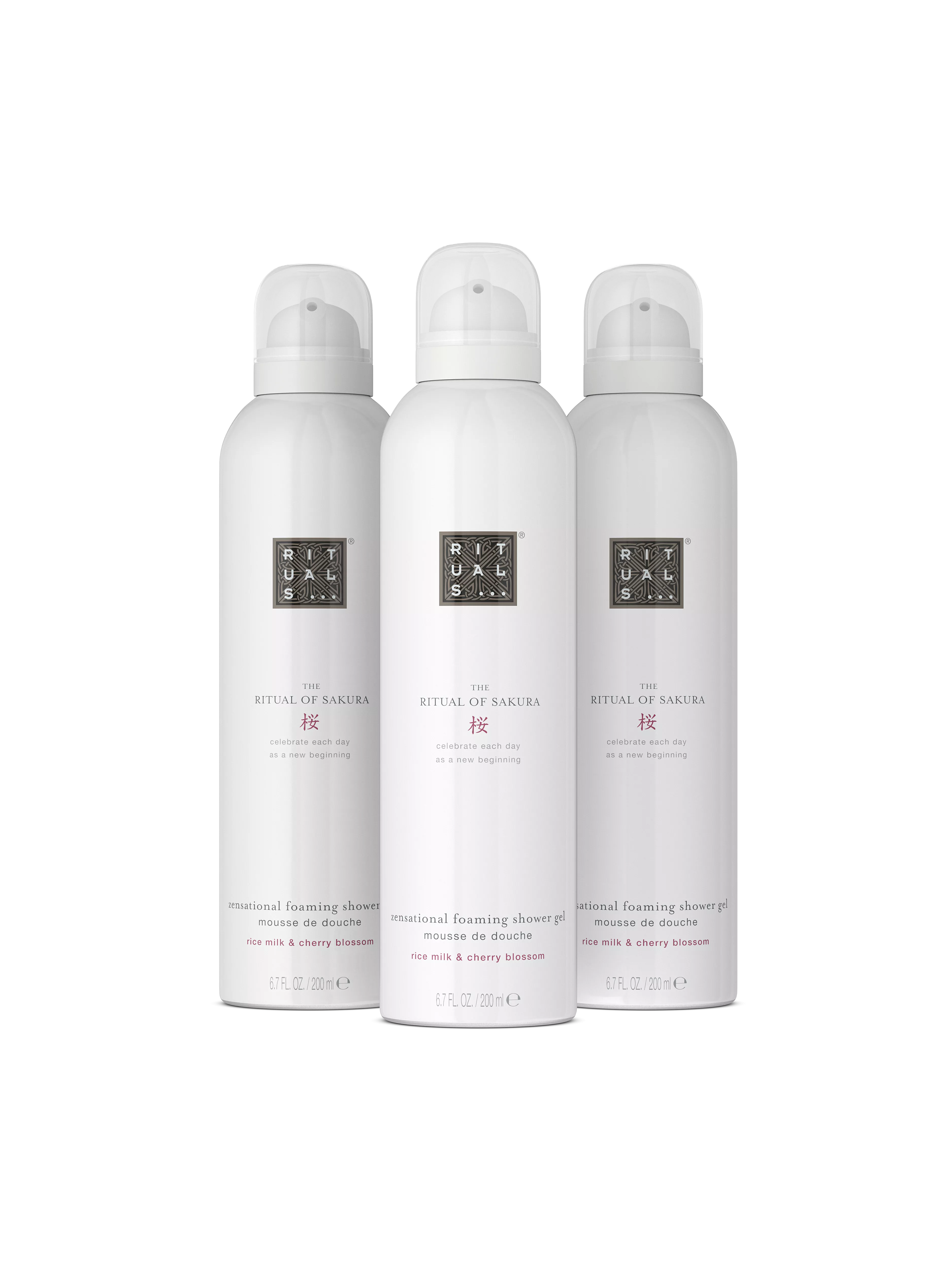 Set aus 3 x Duschschaum, sakura, White, 600 ml, RITUALS