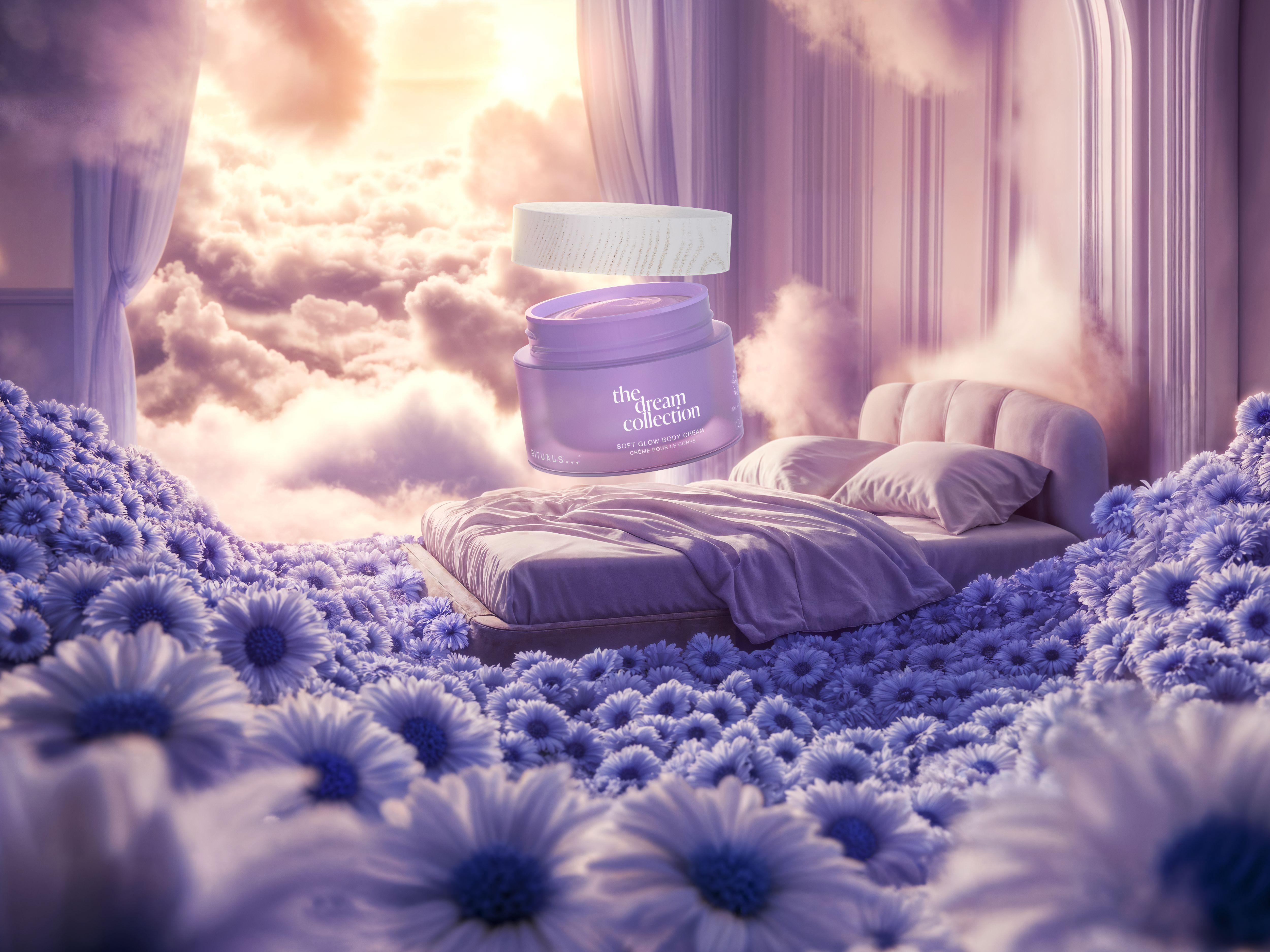 shimmering body cream, thedreamcollection, Purple, 220 ml, RITUALS