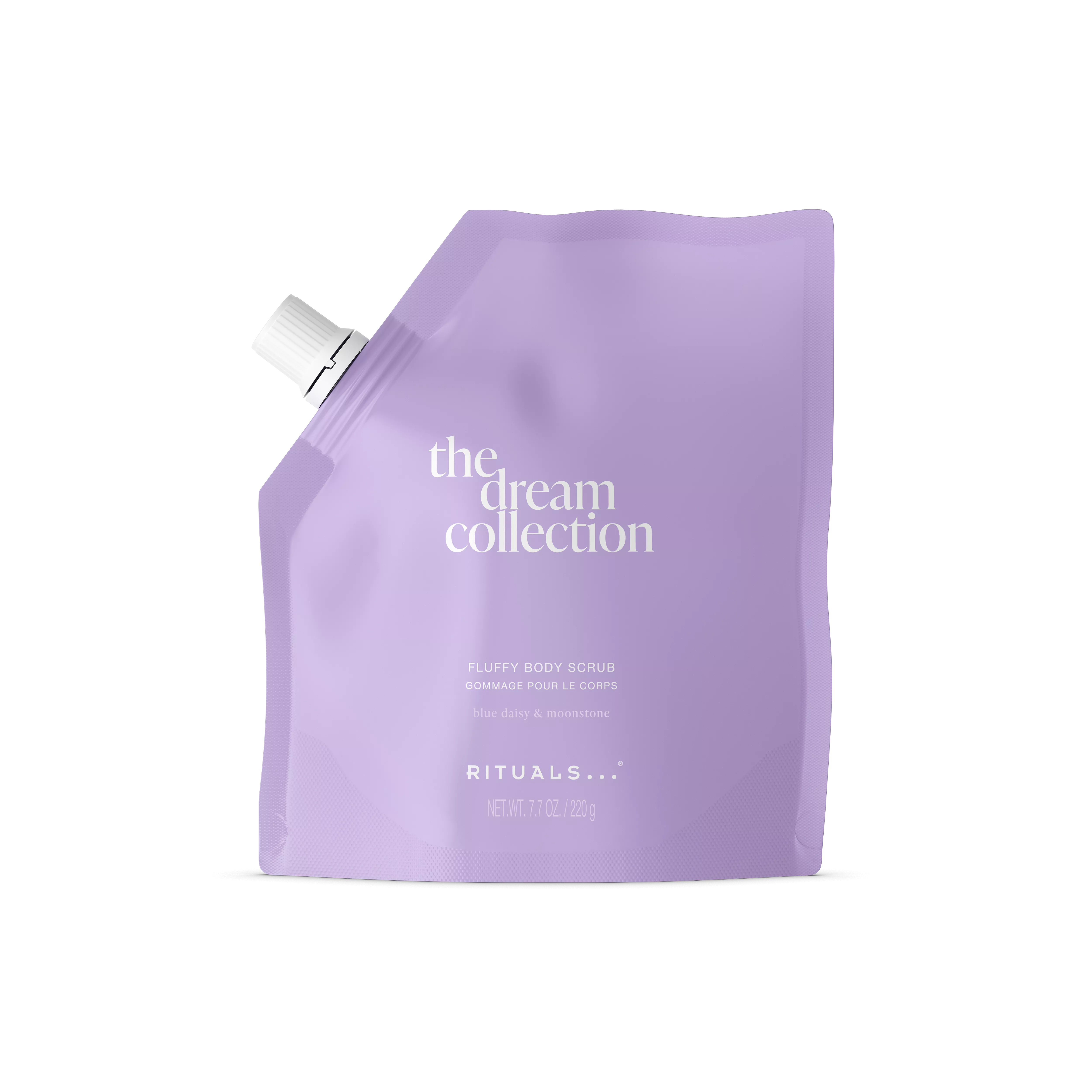 Exfoliant pufos cu topire, pentru corp, thedreamcollection, Purple, 220 gr, RITUALS