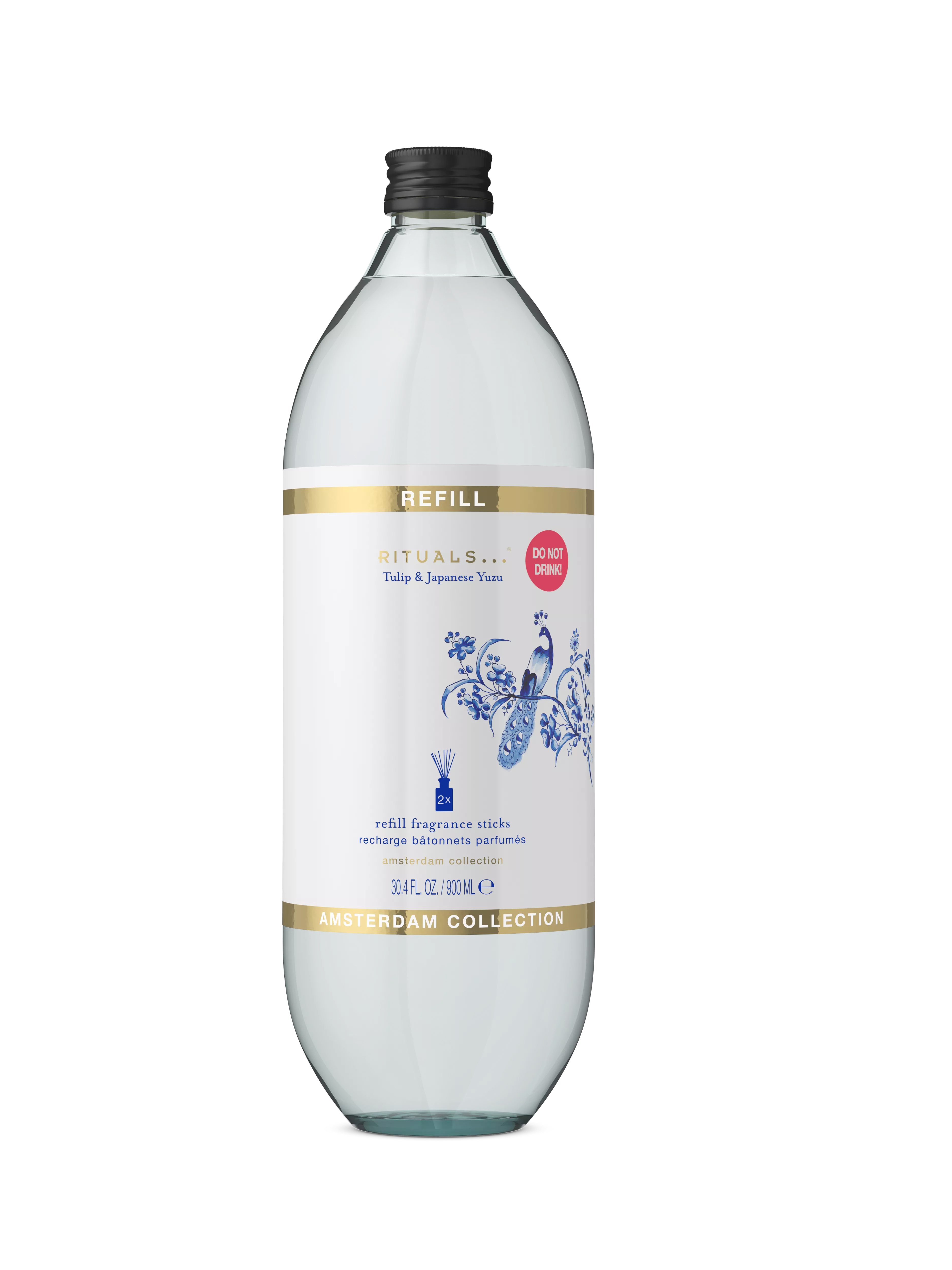 kvapiųjų lazdelių papildymas, amsterdamcollection, White, 900 ml, RITUALS