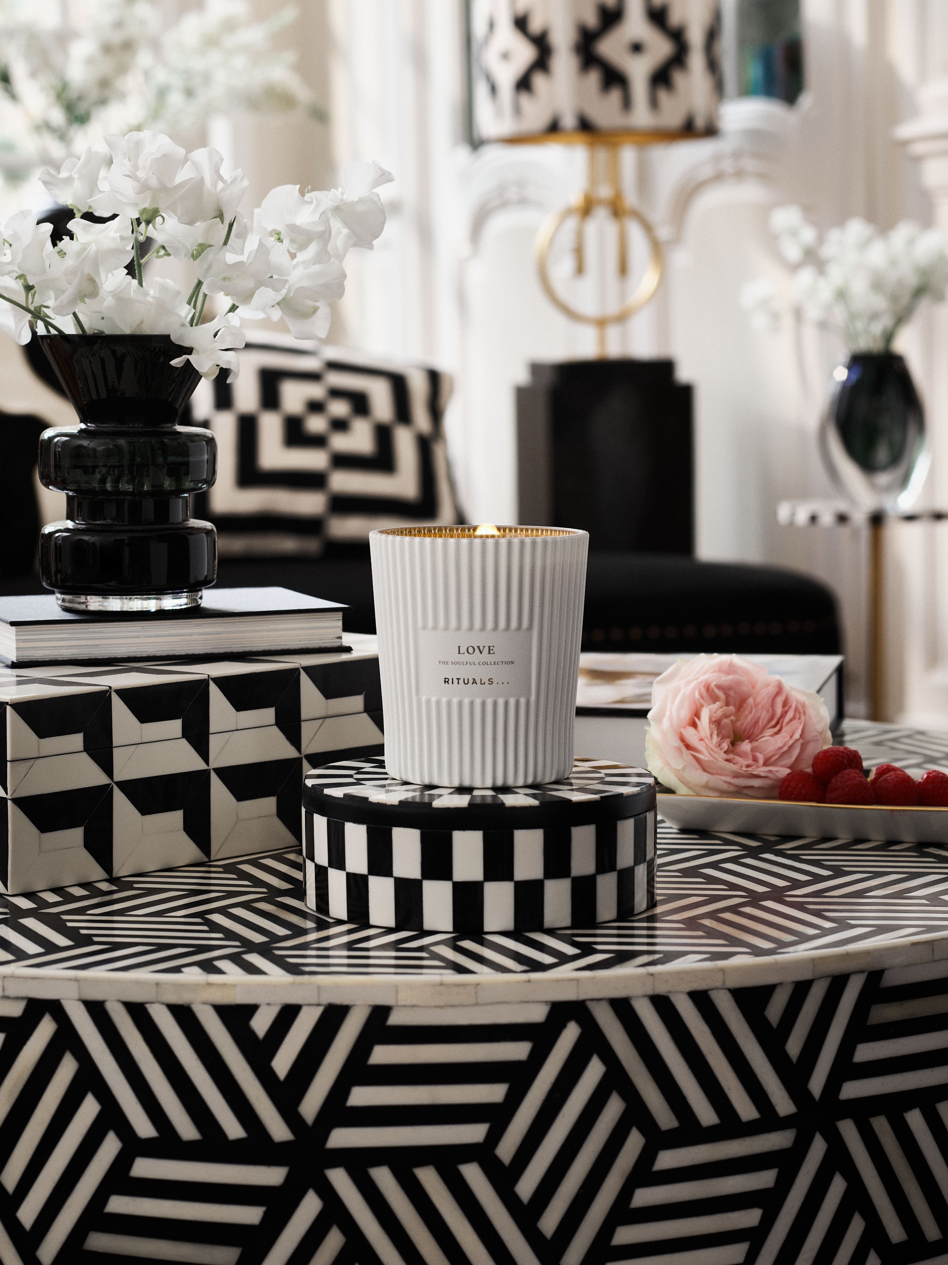 Love - Scented Candle 360g Lifestyle with Product