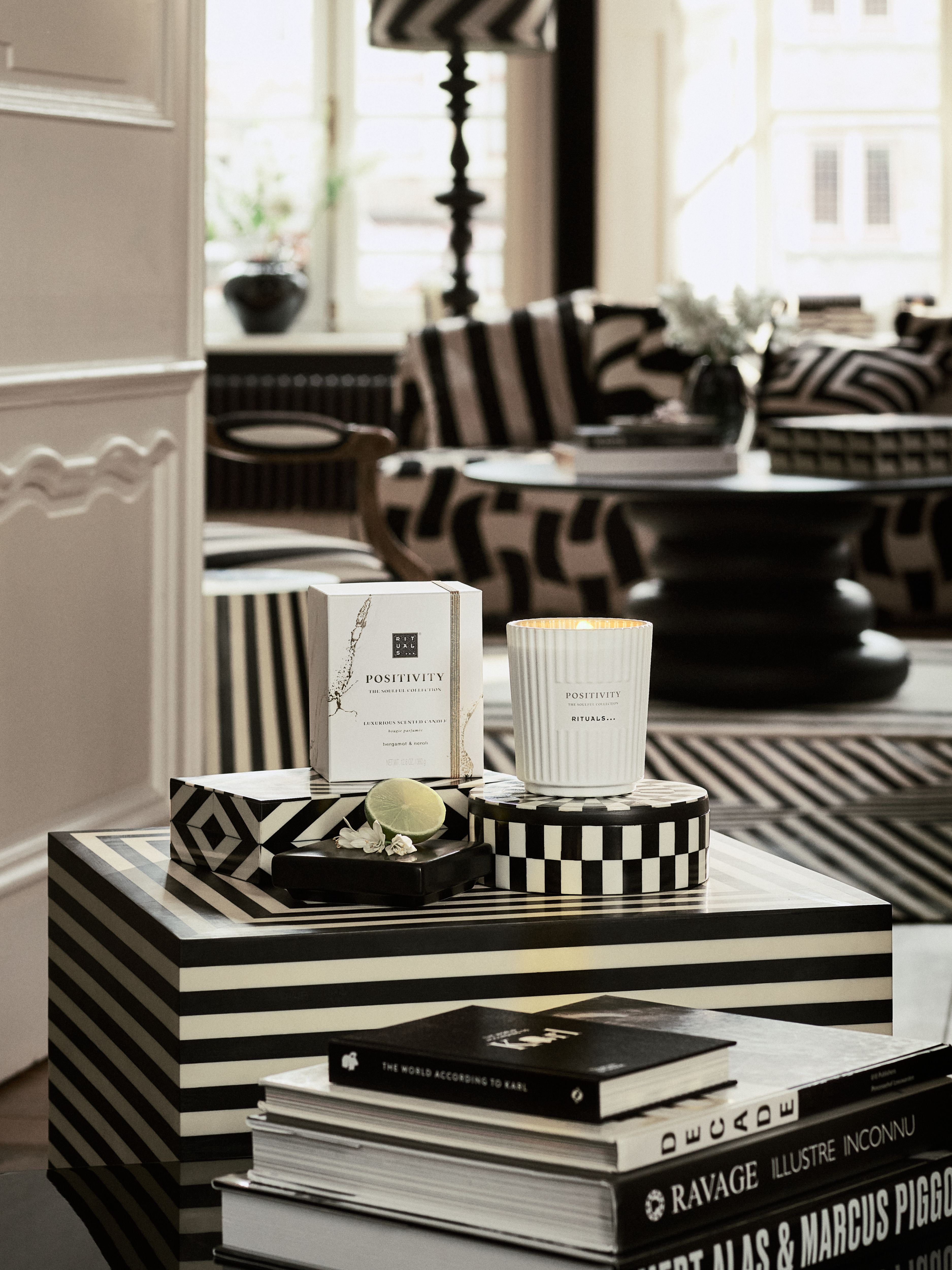 Positivity - Scented Candle 360g Lifestyle with Product