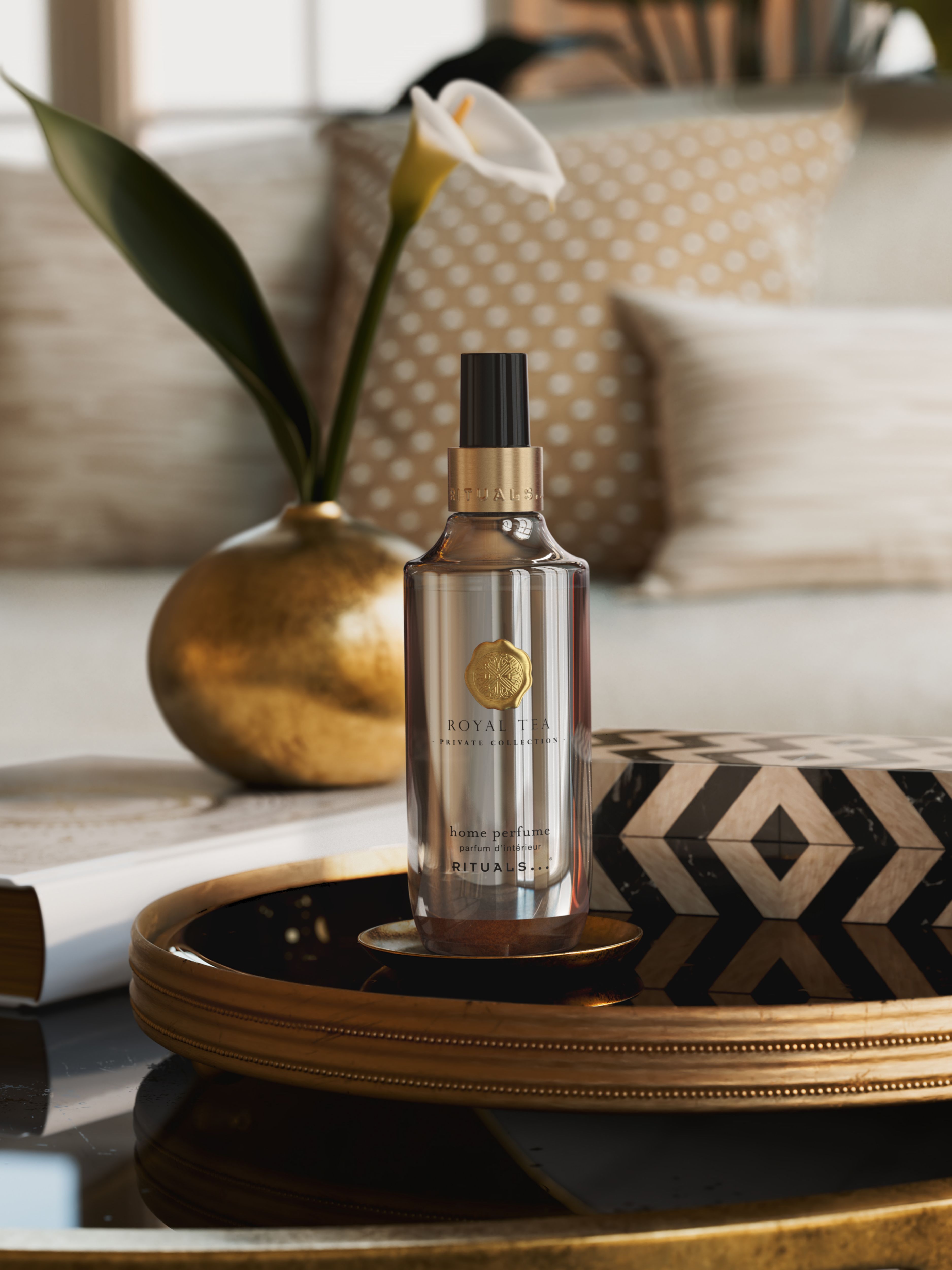 Royal Tea Home Perfume 200ml Lifestyle with Product