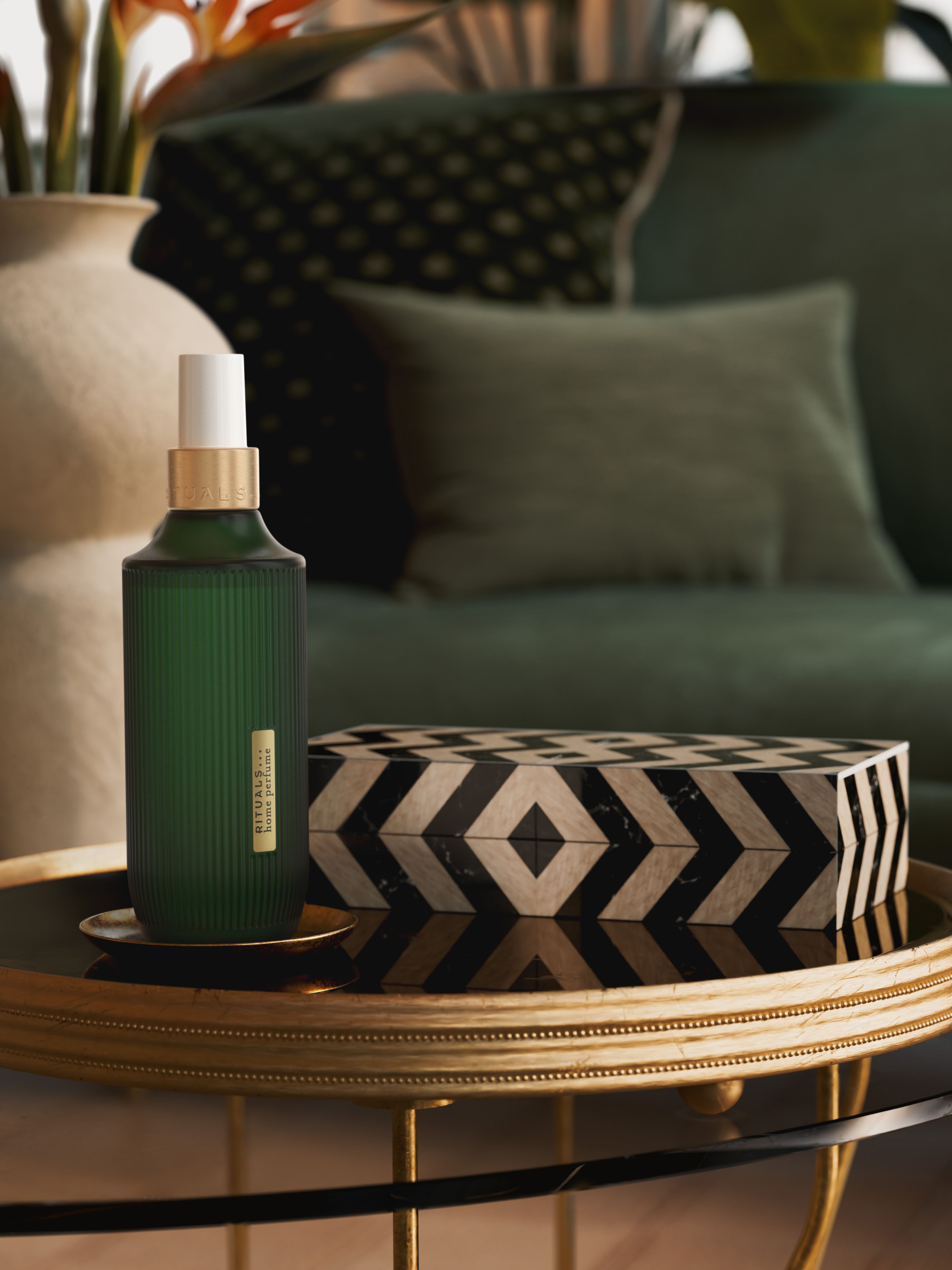 The Ritual of Jing Home Perfume 200ml Lifestyle with Product