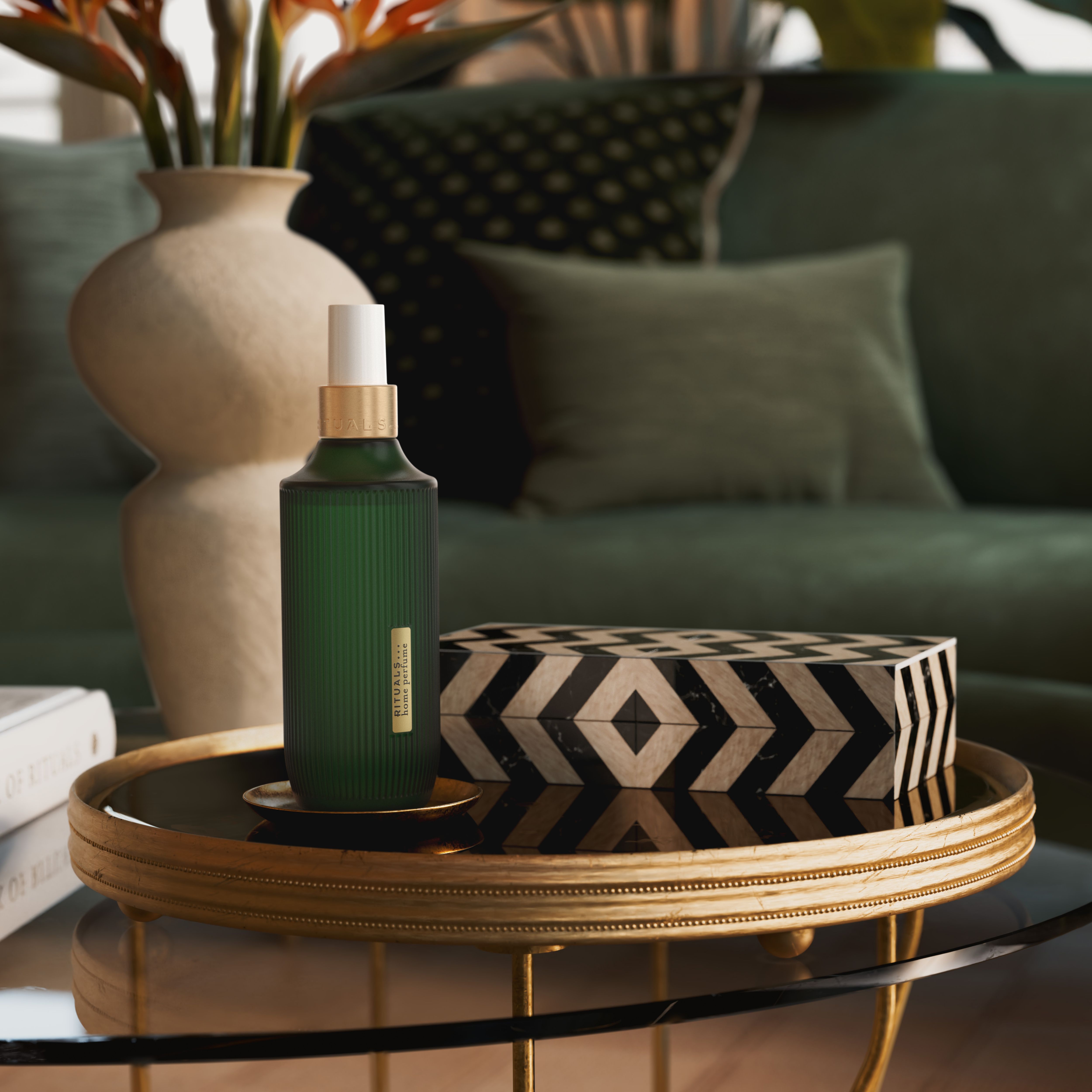 The Ritual of Jing Home Perfume 200ml Lifestyle with Product