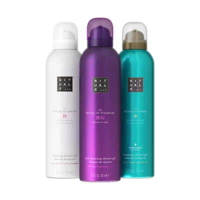 trys putojantieji dušo geliai