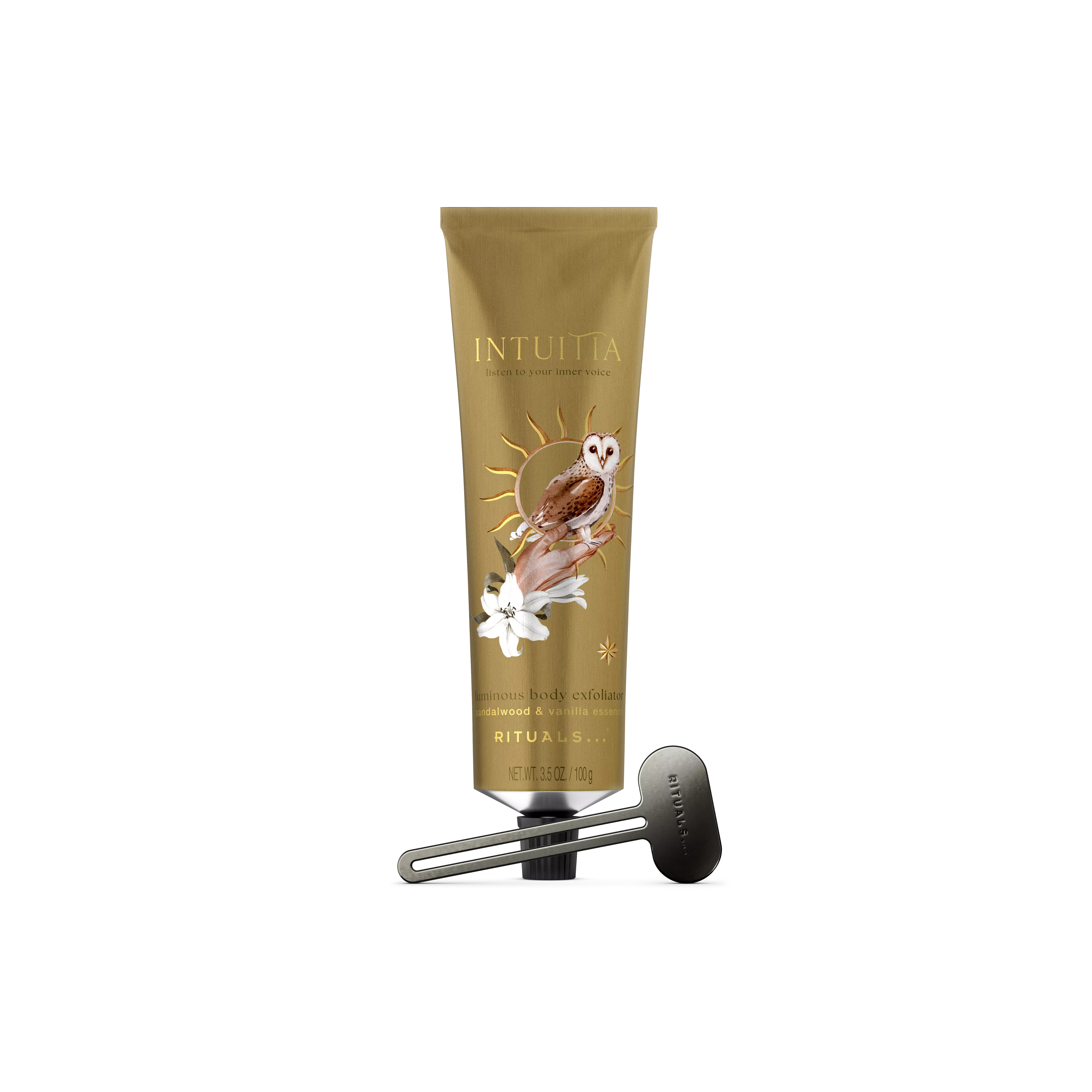 luminous body exfoliator, intuitia, Beige, 100 ml, RITUALS