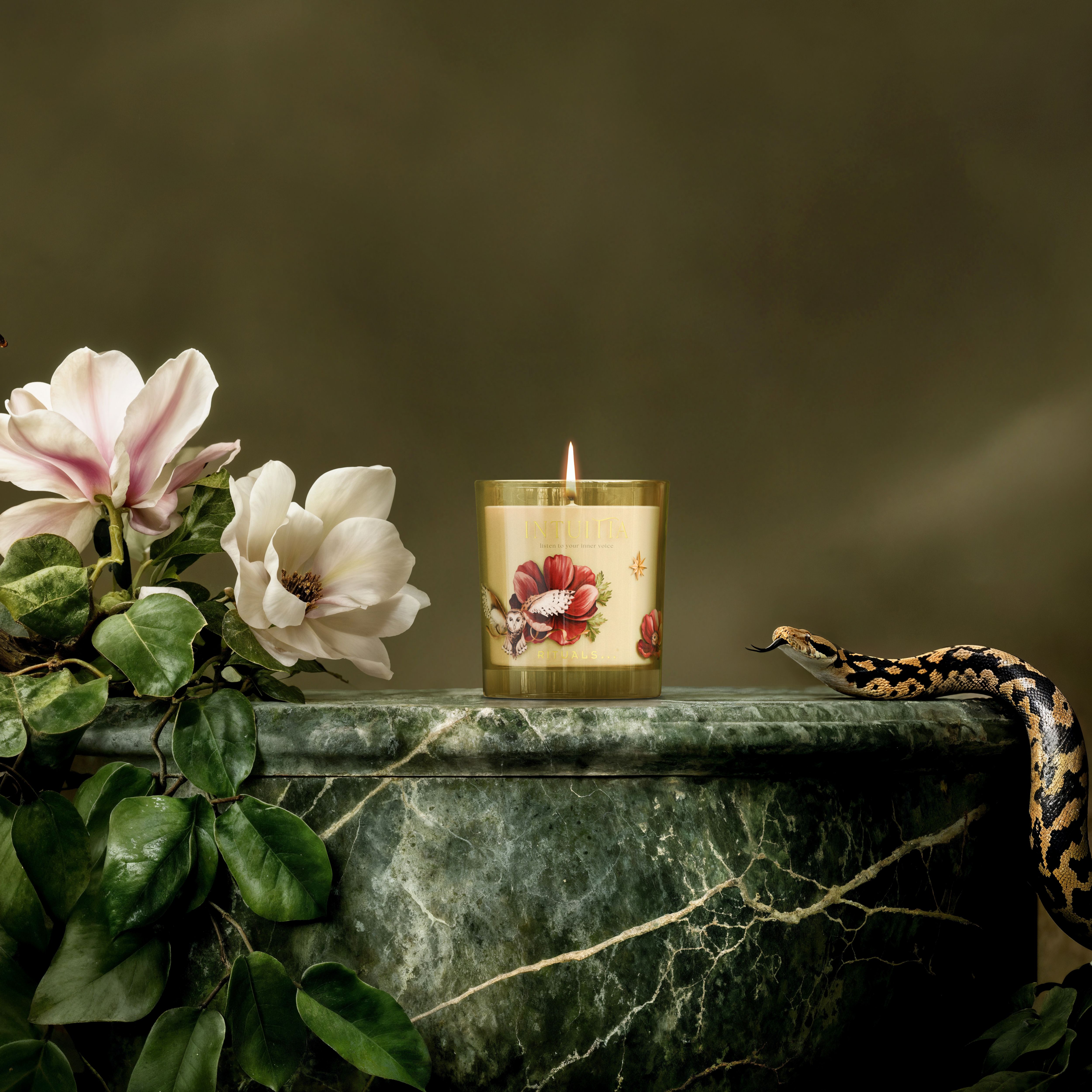 Intuitia Scented Candle Lifestyle with Product