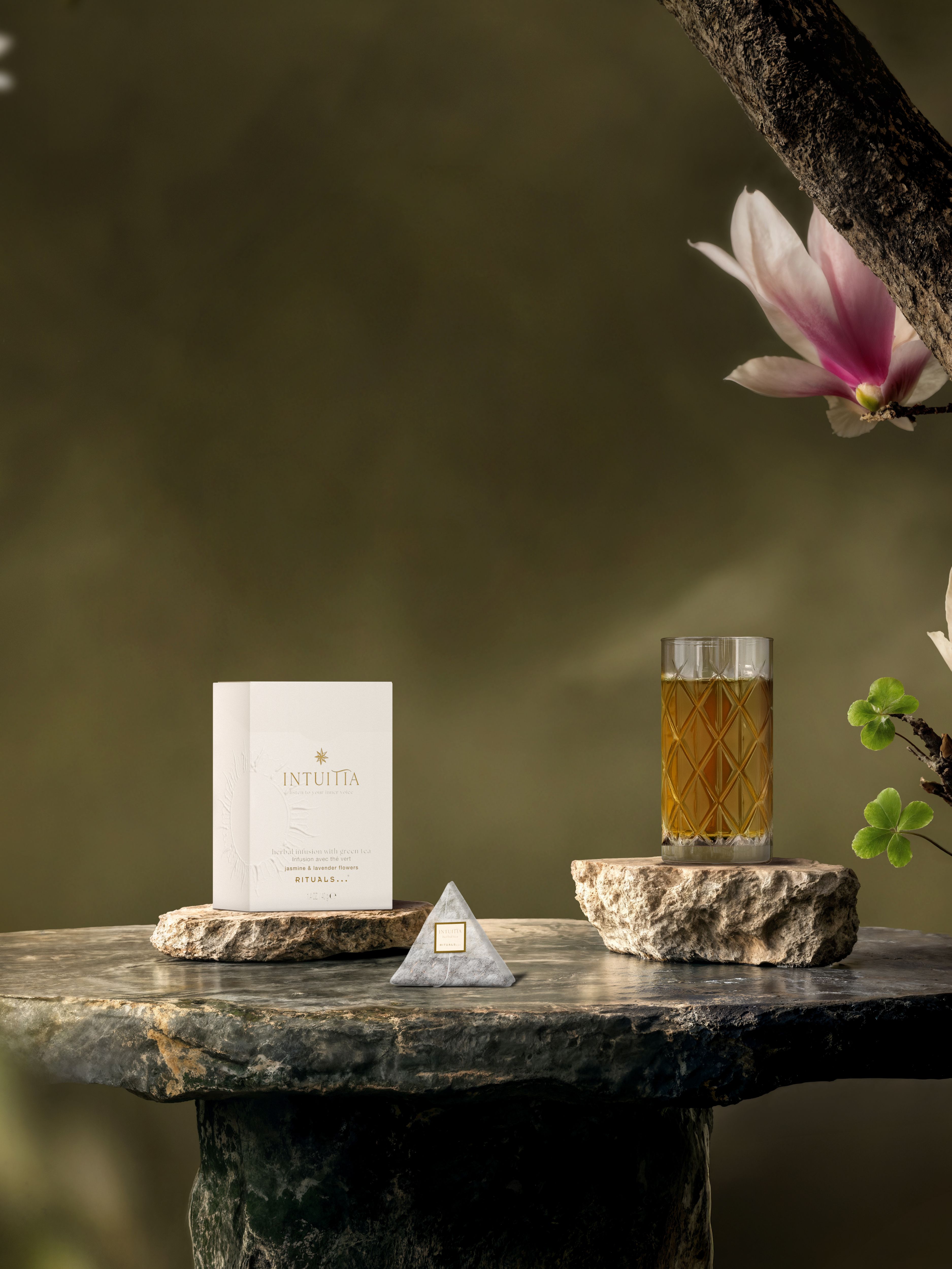 Intuitia Tea Lifestyle with Product