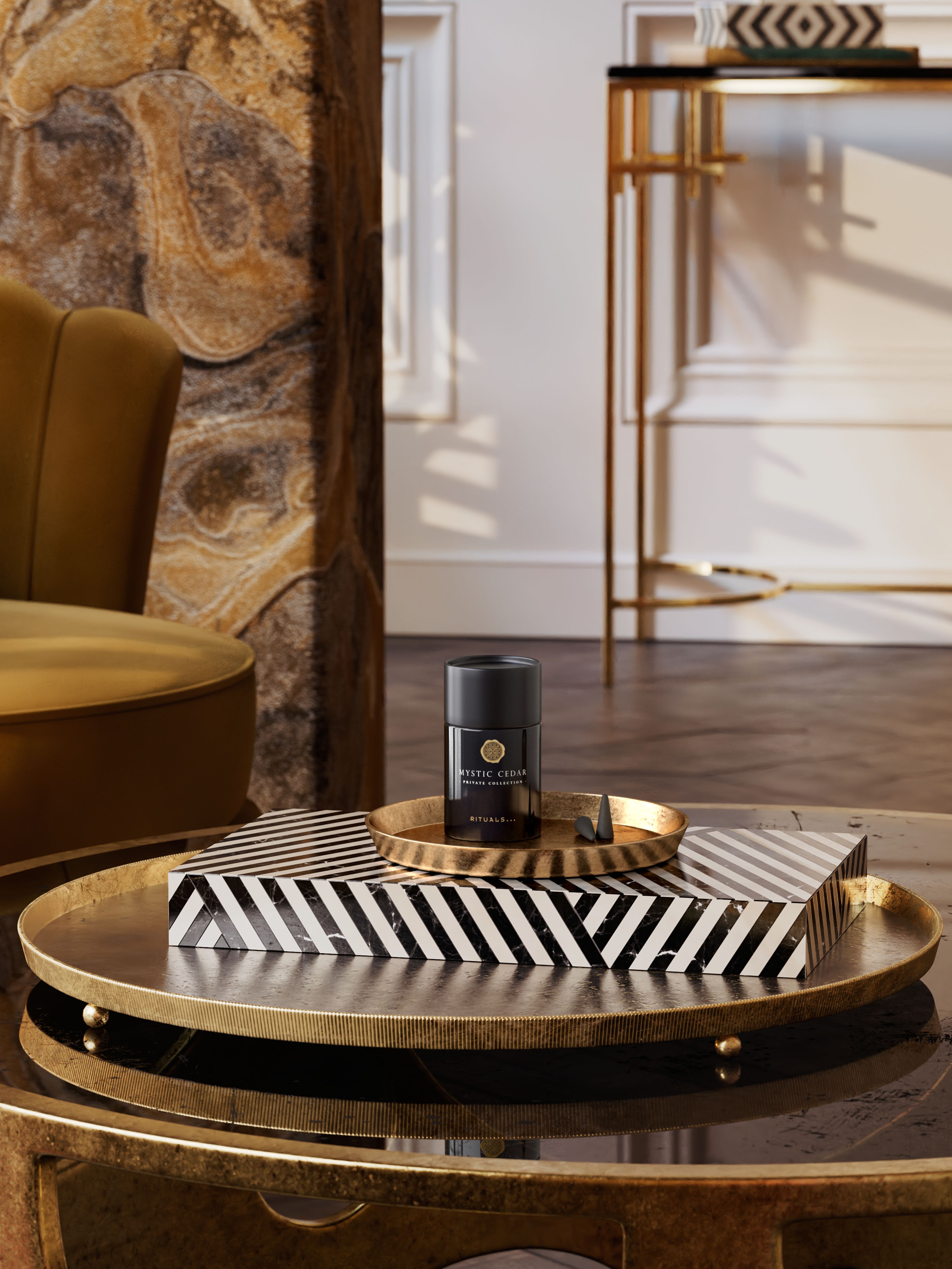 Mystic Cedar Incense Cones Lifestyle with Product